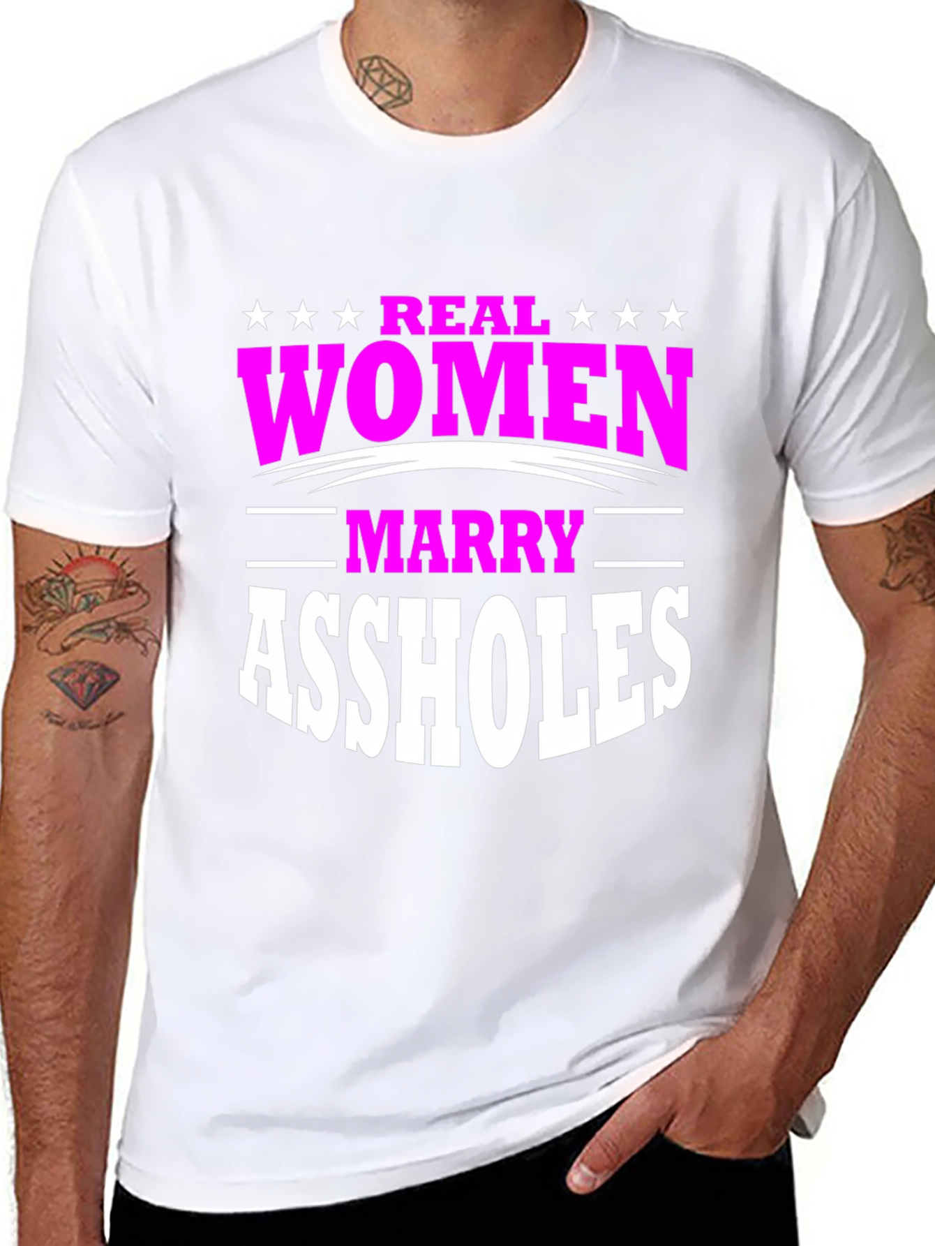 Real Women Marry Assholes Graphic Tee