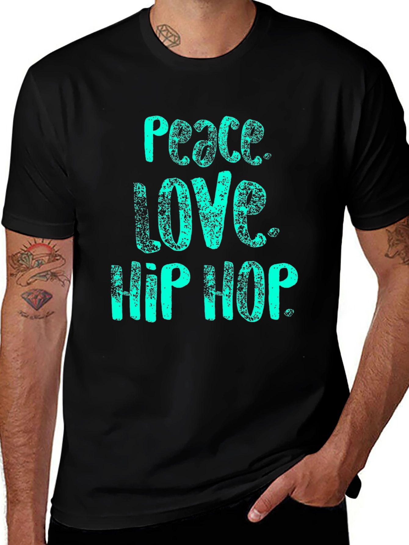 Peace Love Hip Hop Graphic Tee