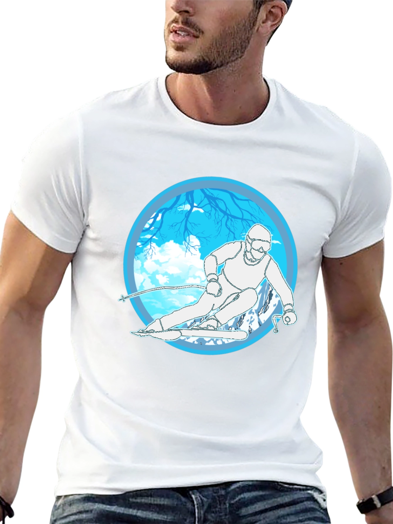 Ski Graphic Tee - Winter Sports T-Shirt