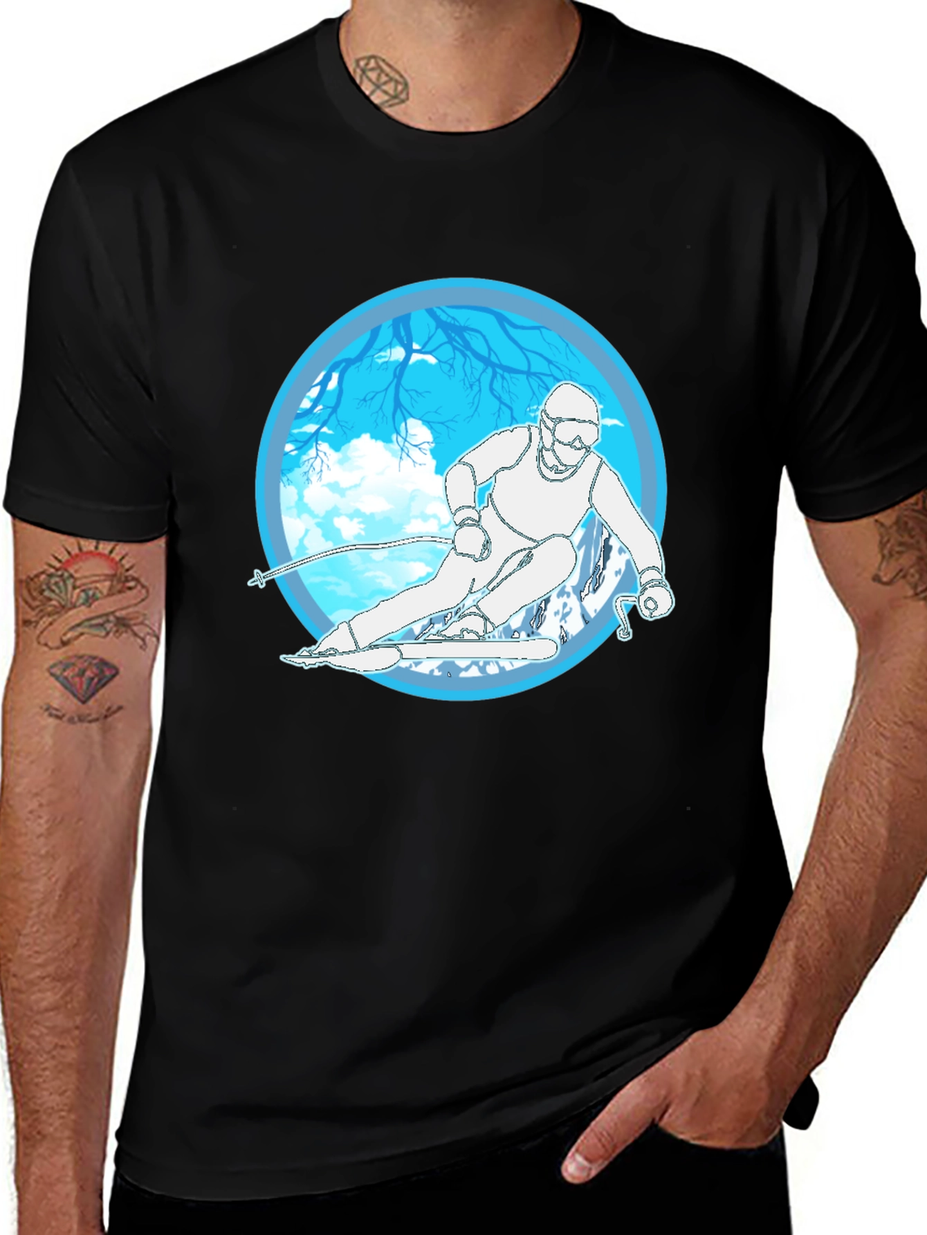 Ski Graphic Tee - Winter Sports T-Shirt