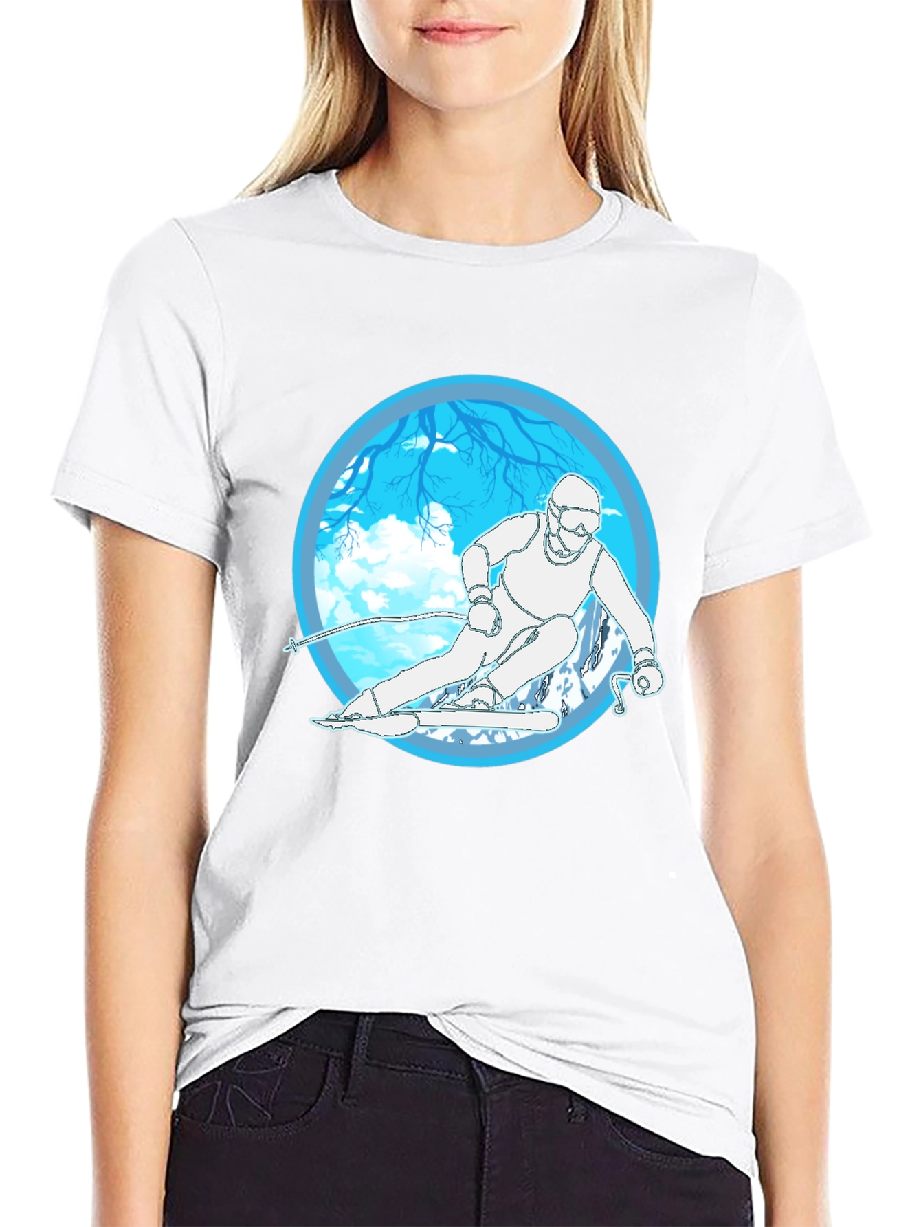 Ski Graphic Tee - Winter Sports T-Shirt