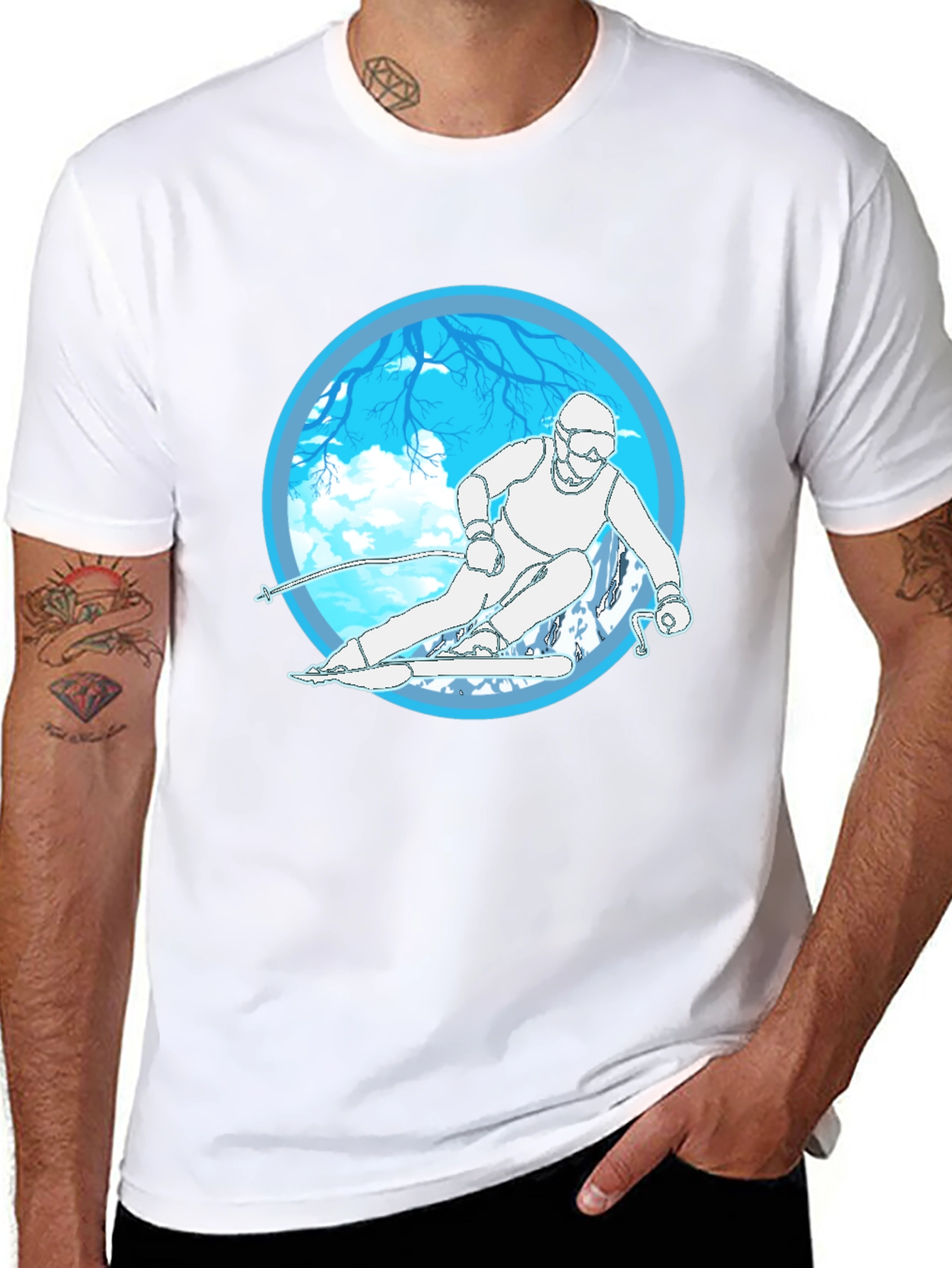 Ski Graphic Tee - Winter Sports T-Shirt