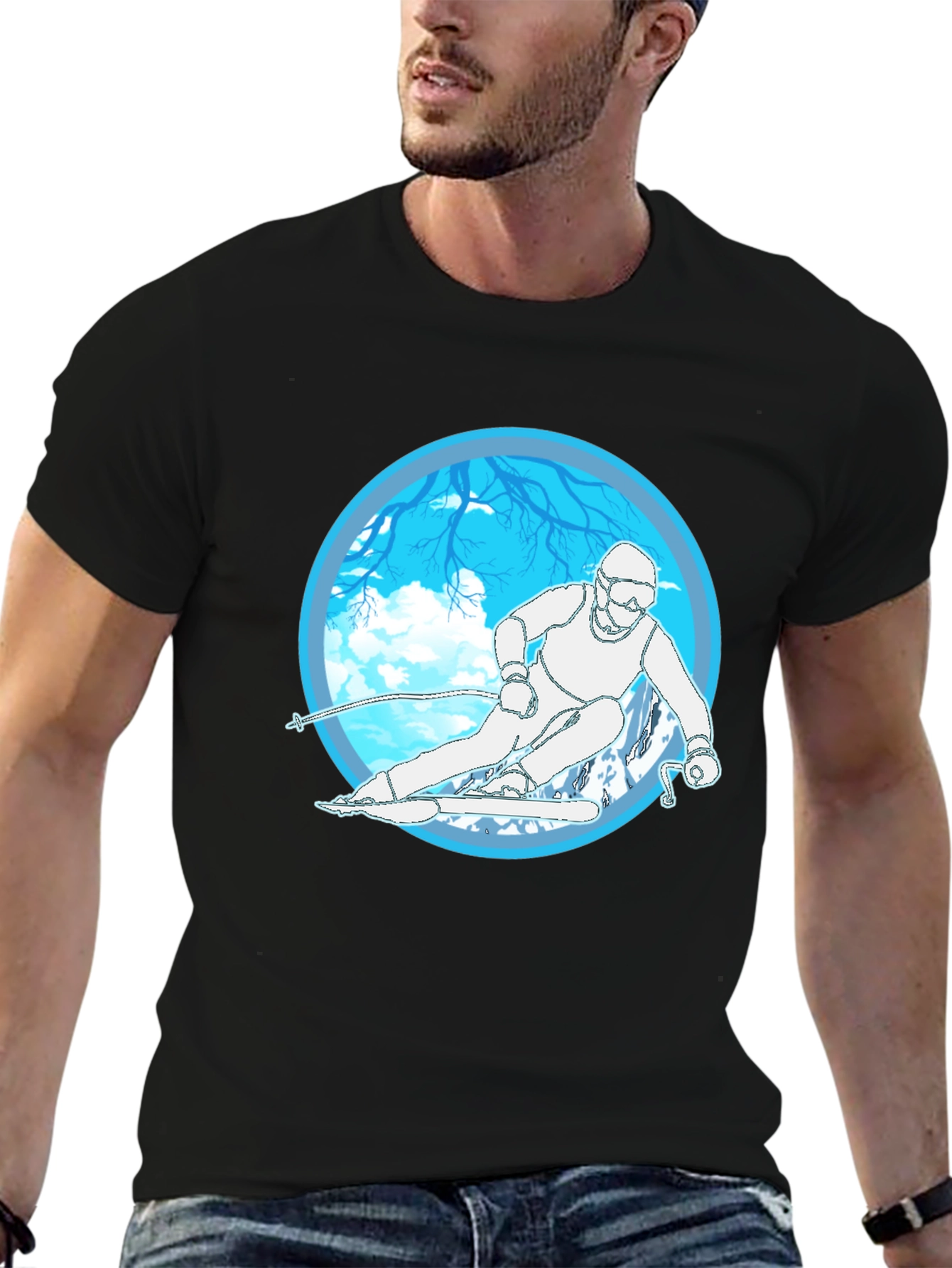Ski Graphic Tee - Winter Sports T-Shirt