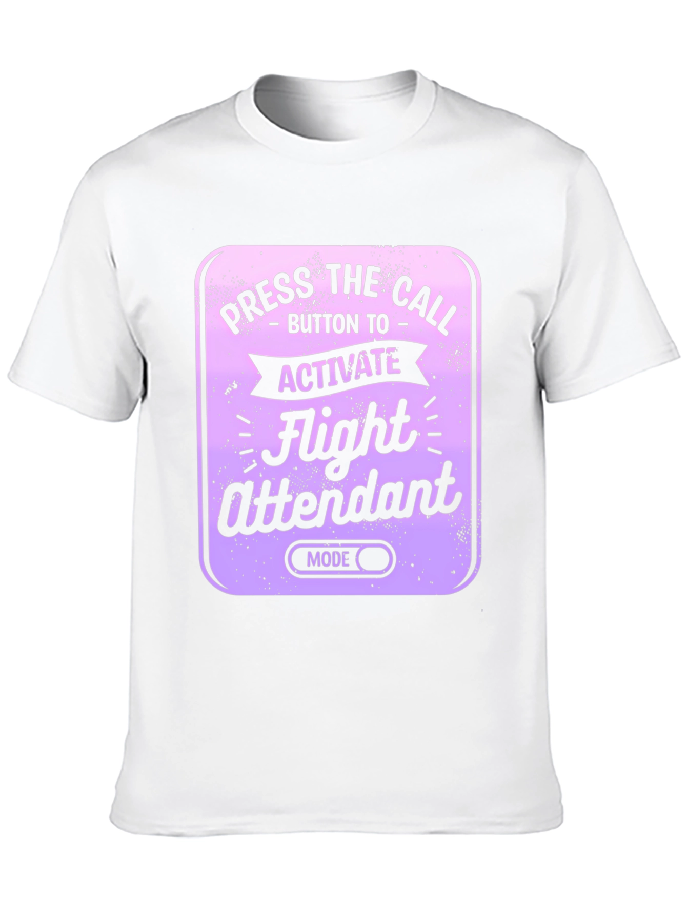 Flight Attendant Mode T-Shirt - Novelty Airplane Humor