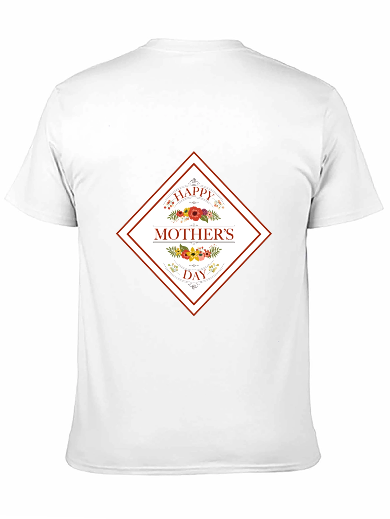 Happy Mothers Day Black Graphic T-Shirt
