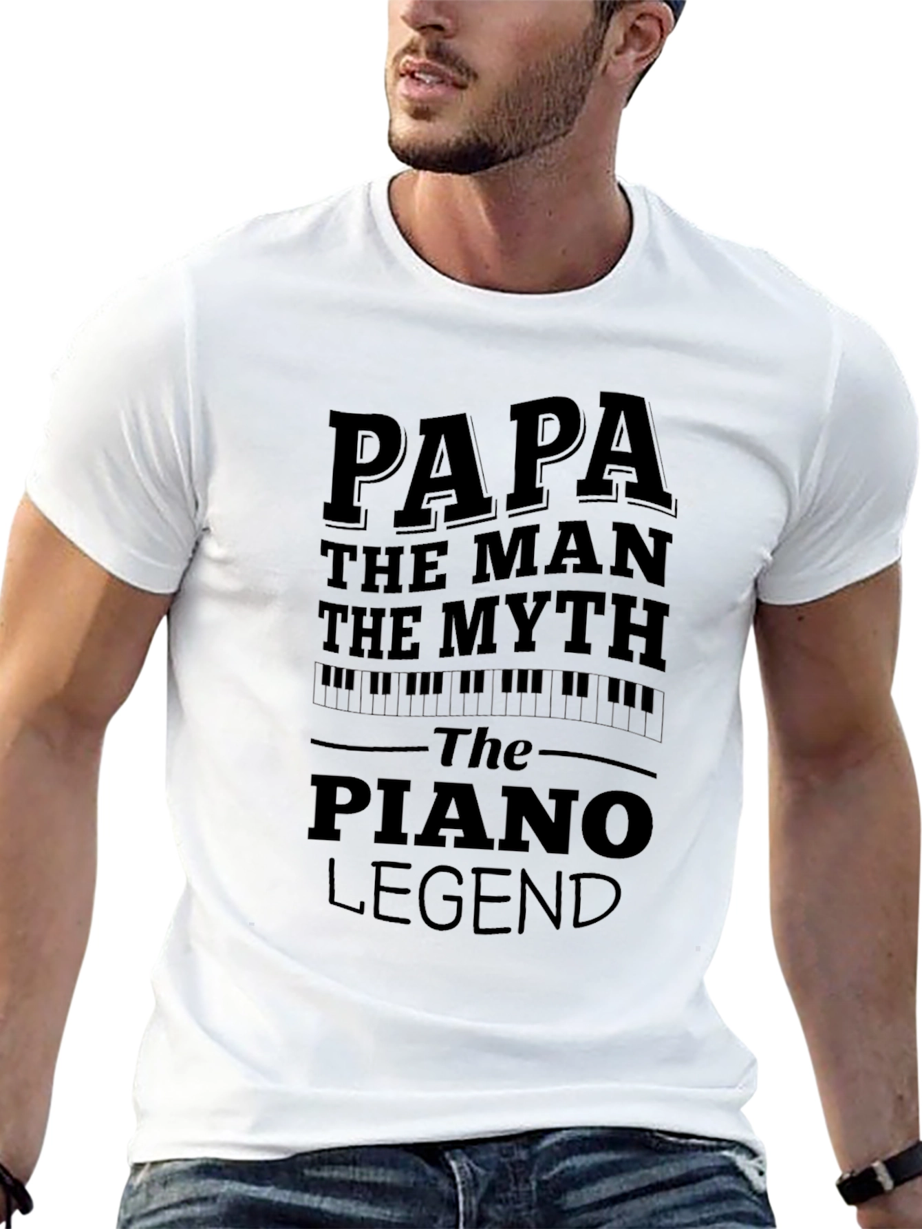 Papa Piano Legend T-Shirt - Perfect Gift!