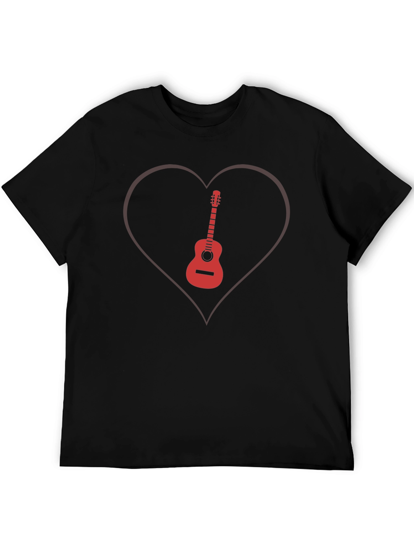 Guitar Heart Graphic Tee - Musicians Love