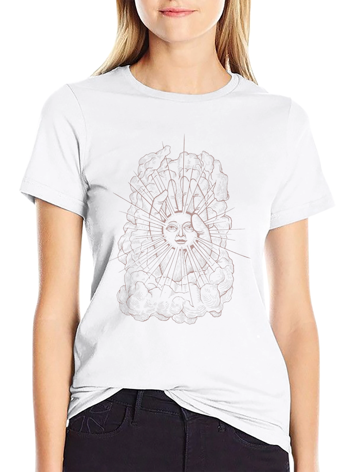 Sun Graphic Black T-Shirt