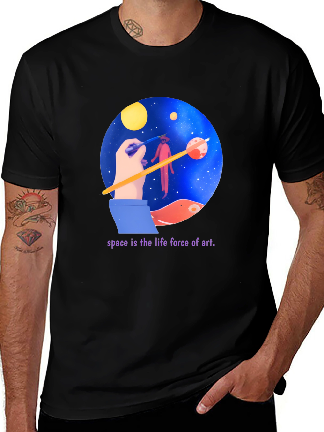 Space is the Life Force of Art T-Shirt