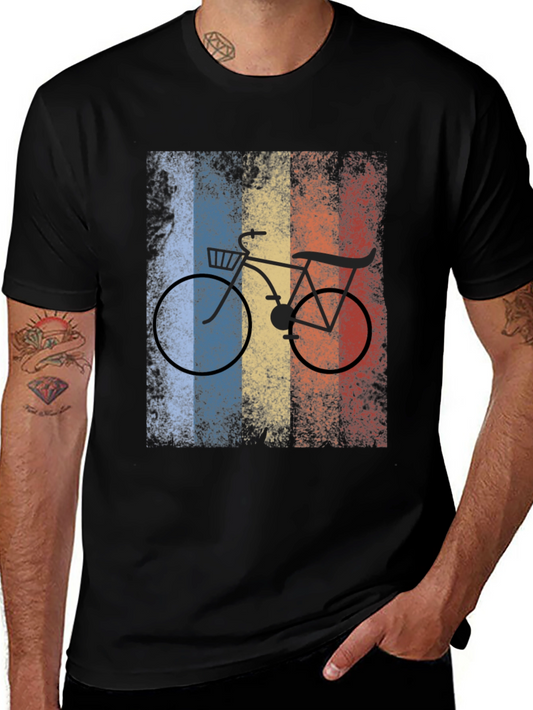 Vintage Bicycle Graphic Tee - Retro Style Shirt