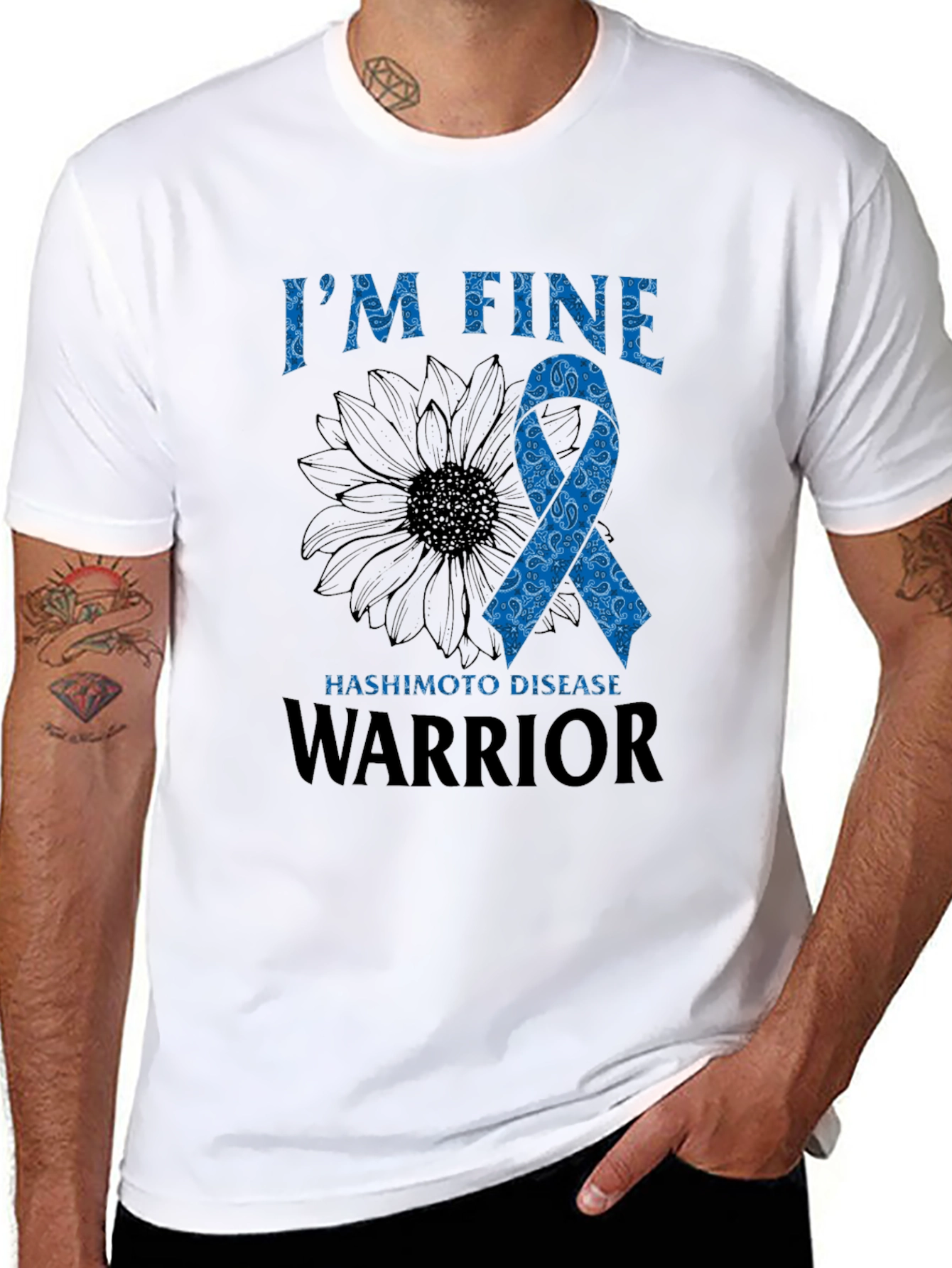 Im Fine Hashimoto Disease Warrior T-Shirt