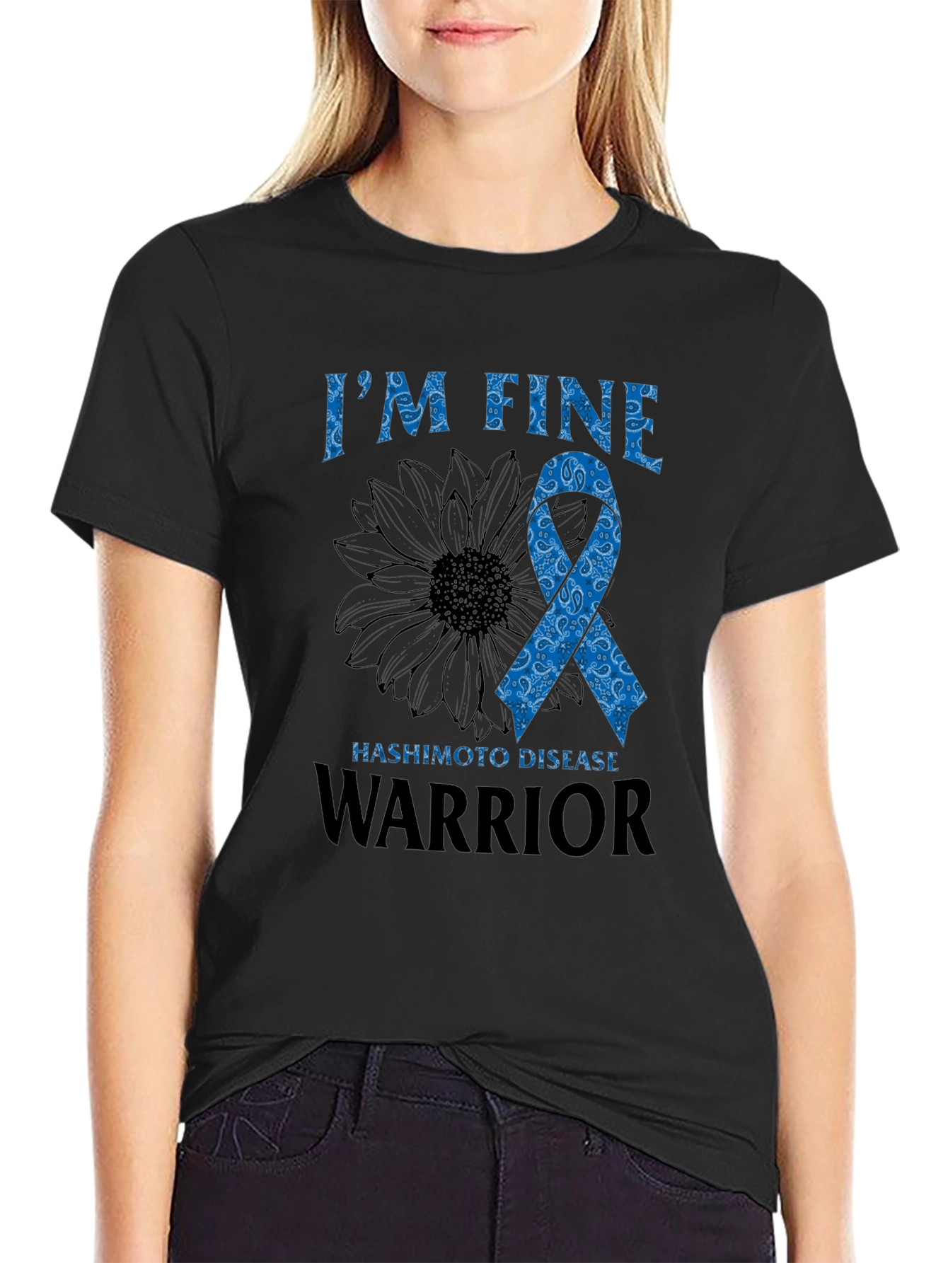 Im Fine Hashimoto Disease Warrior T-Shirt