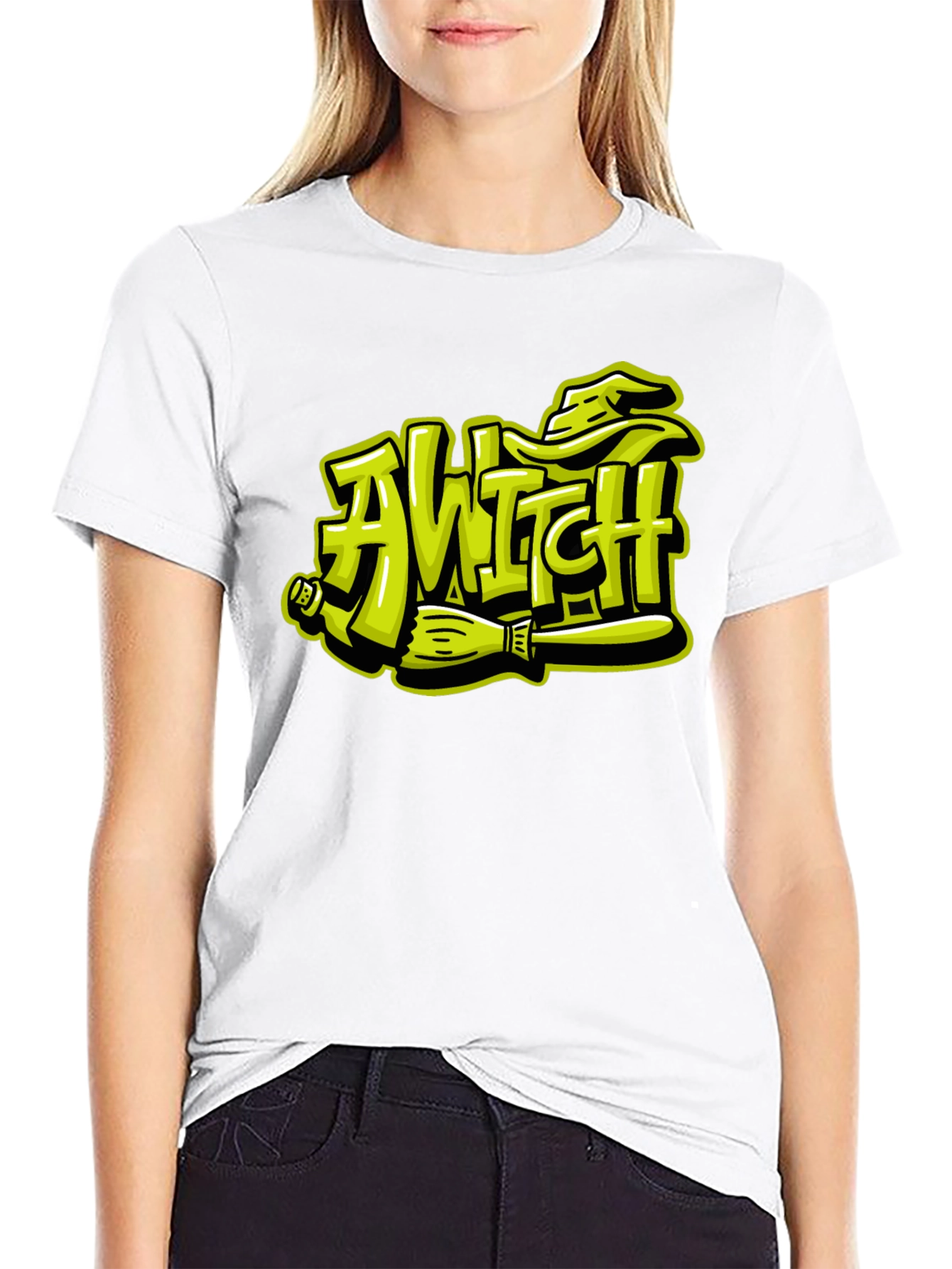 A Witch Halloween T-Shirt Costume Party Tee