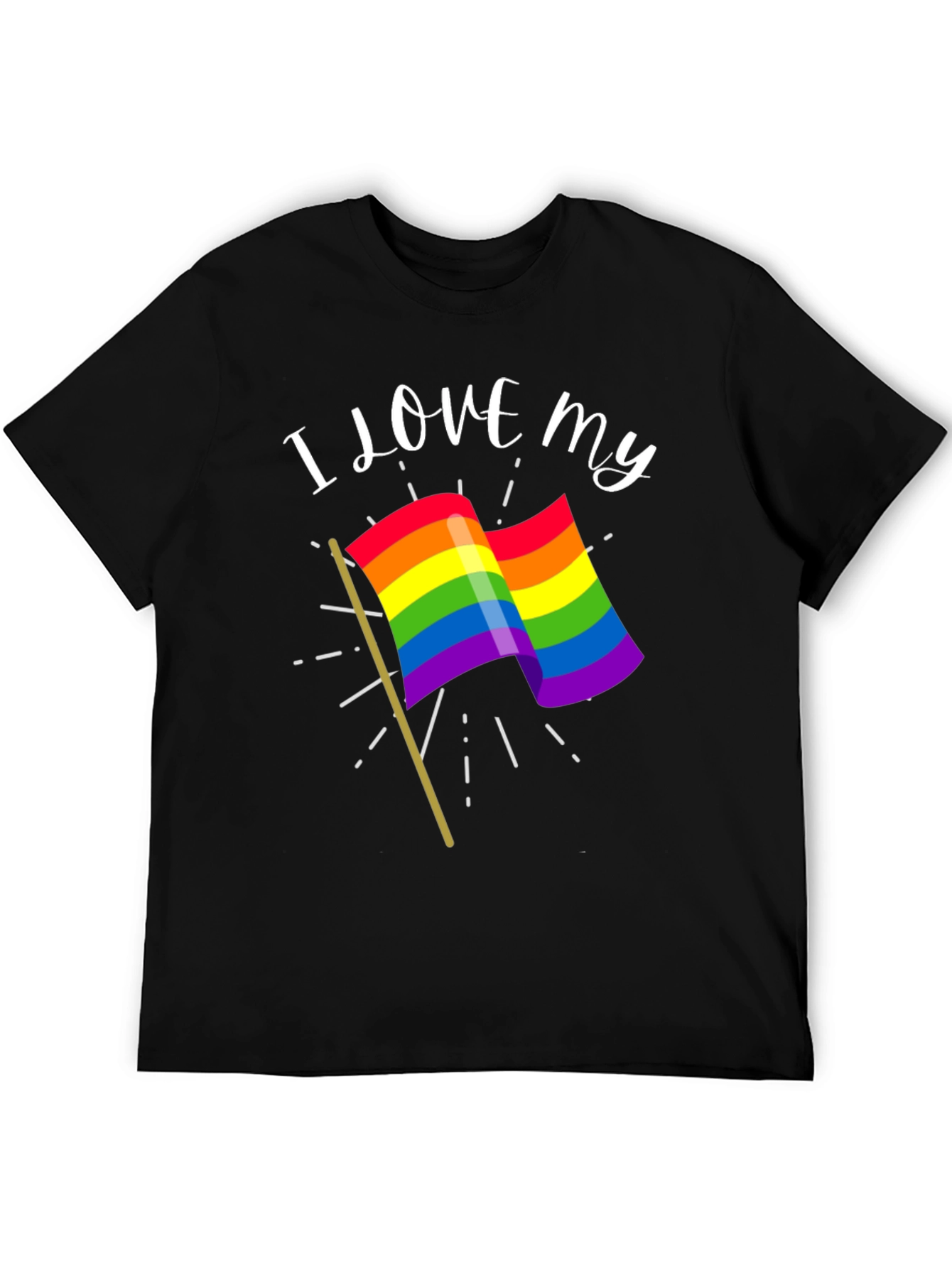 I Love My Rainbow Flag Graphic Tee