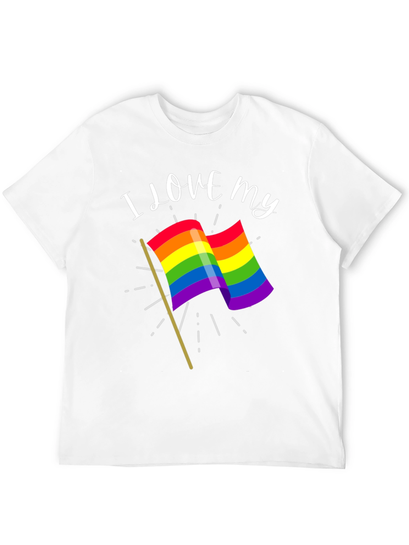I Love My Rainbow Flag Graphic Tee