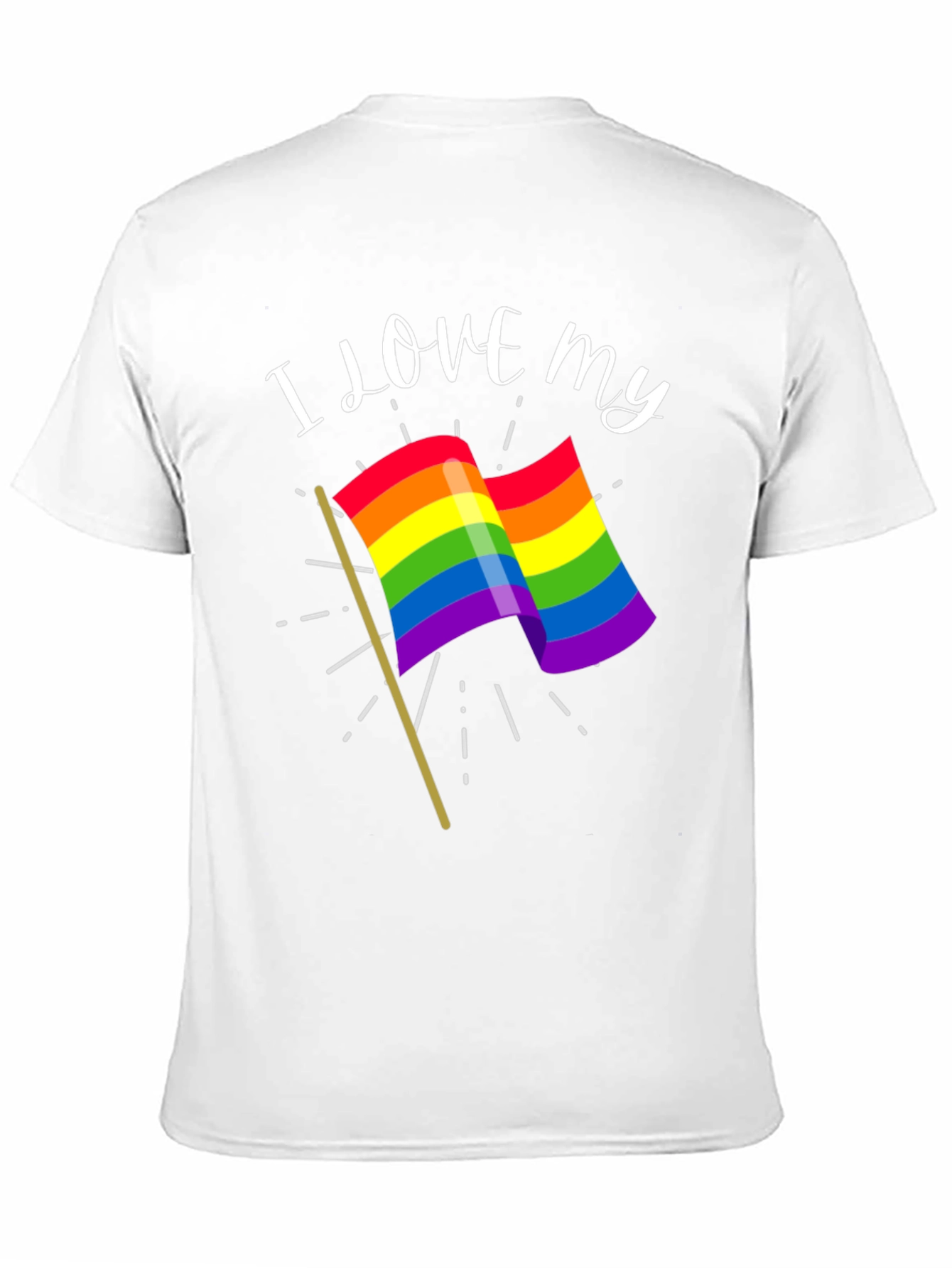 I Love My Rainbow Flag Graphic Tee
