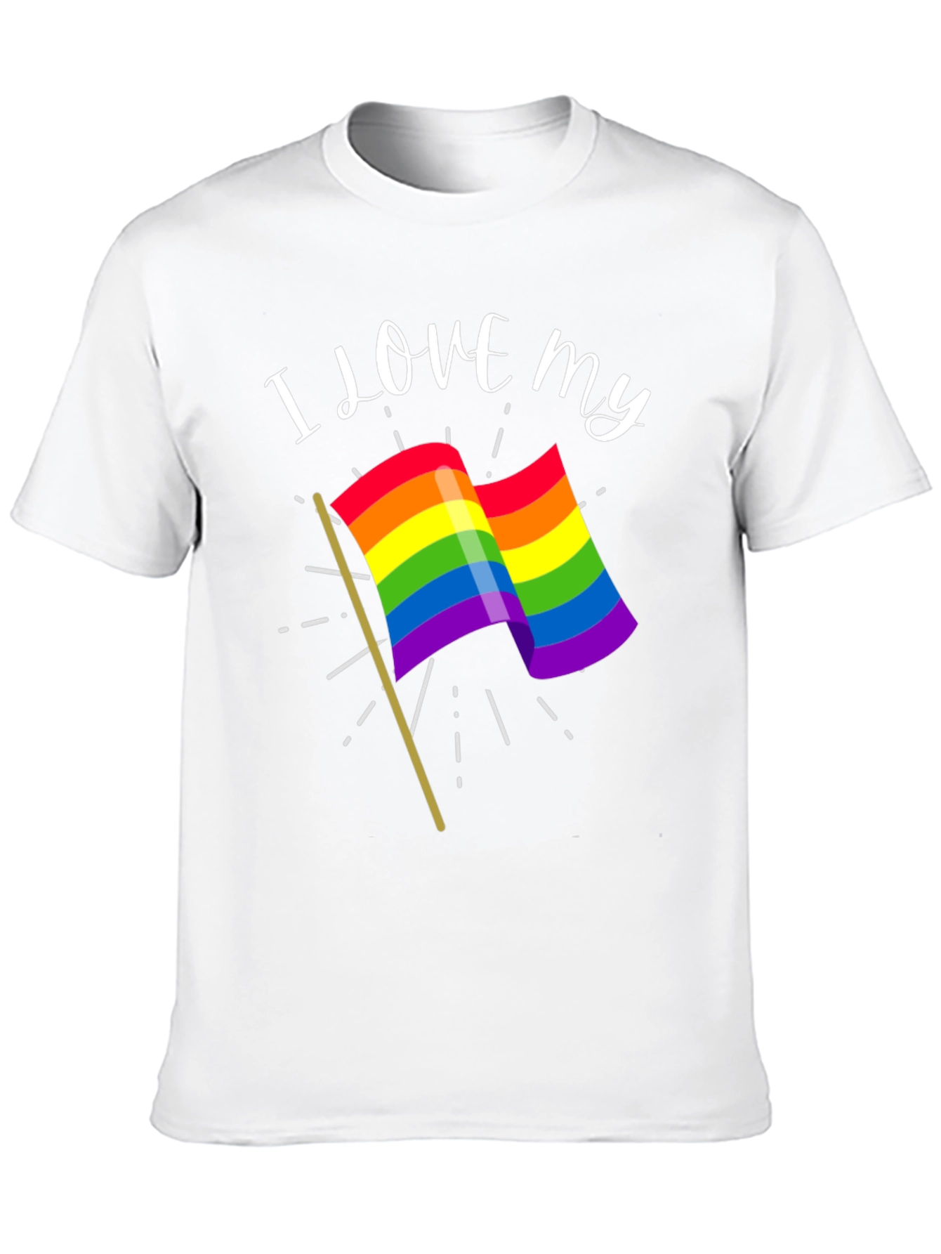 I Love My Rainbow Flag Graphic Tee