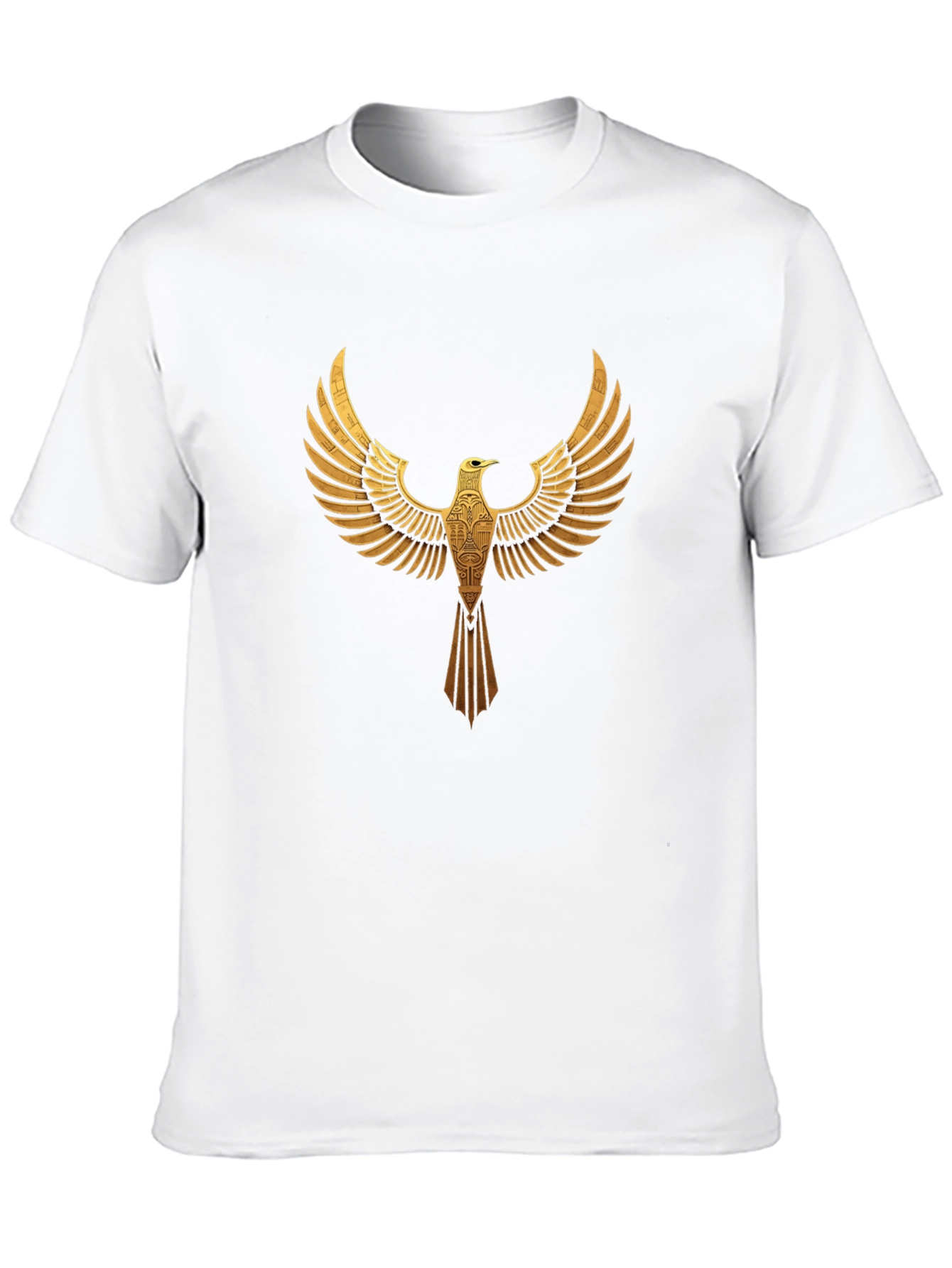 Golden Eagle Graphic Black T-Shirt
