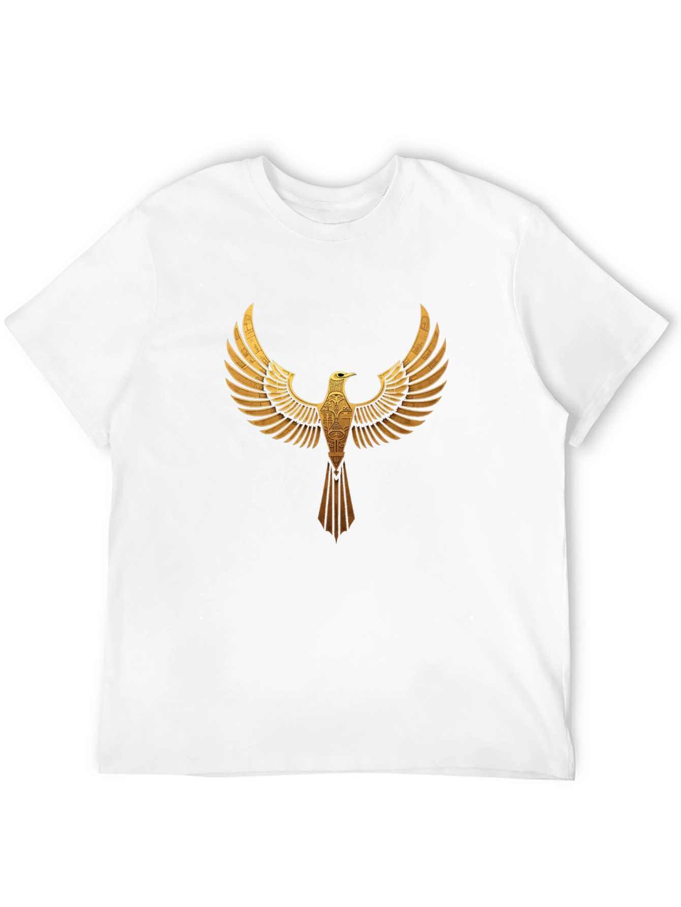 Golden Eagle Graphic Black T-Shirt