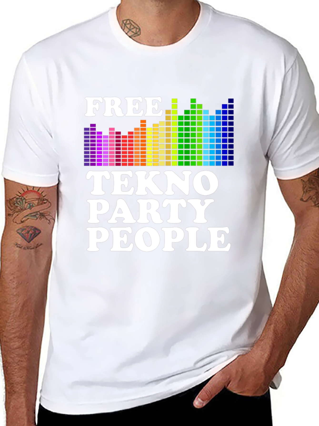 Free Tekno Party People Graphic Tee