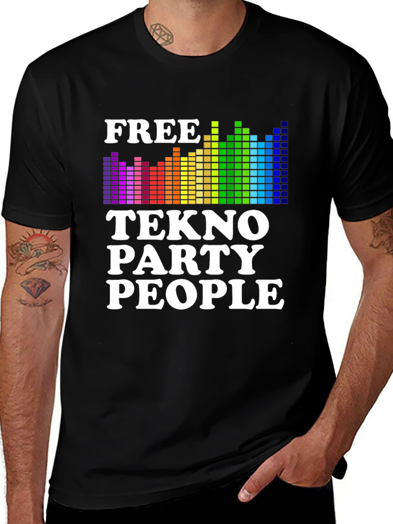 Free Tekno Party People Graphic Tee