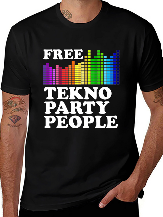 Free Tekno Party People Graphic Tee