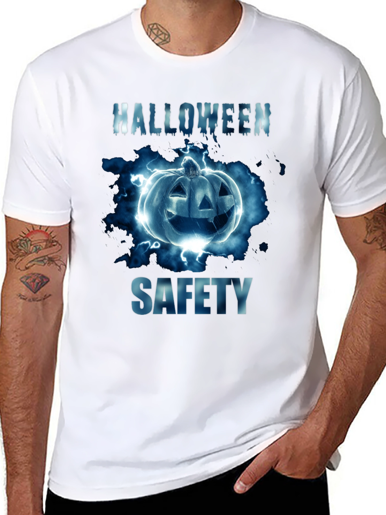 Halloween Safety Pumpkin T-Shirt