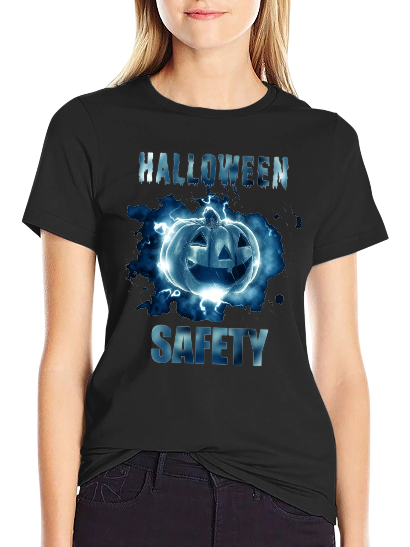 Halloween Safety Pumpkin T-Shirt