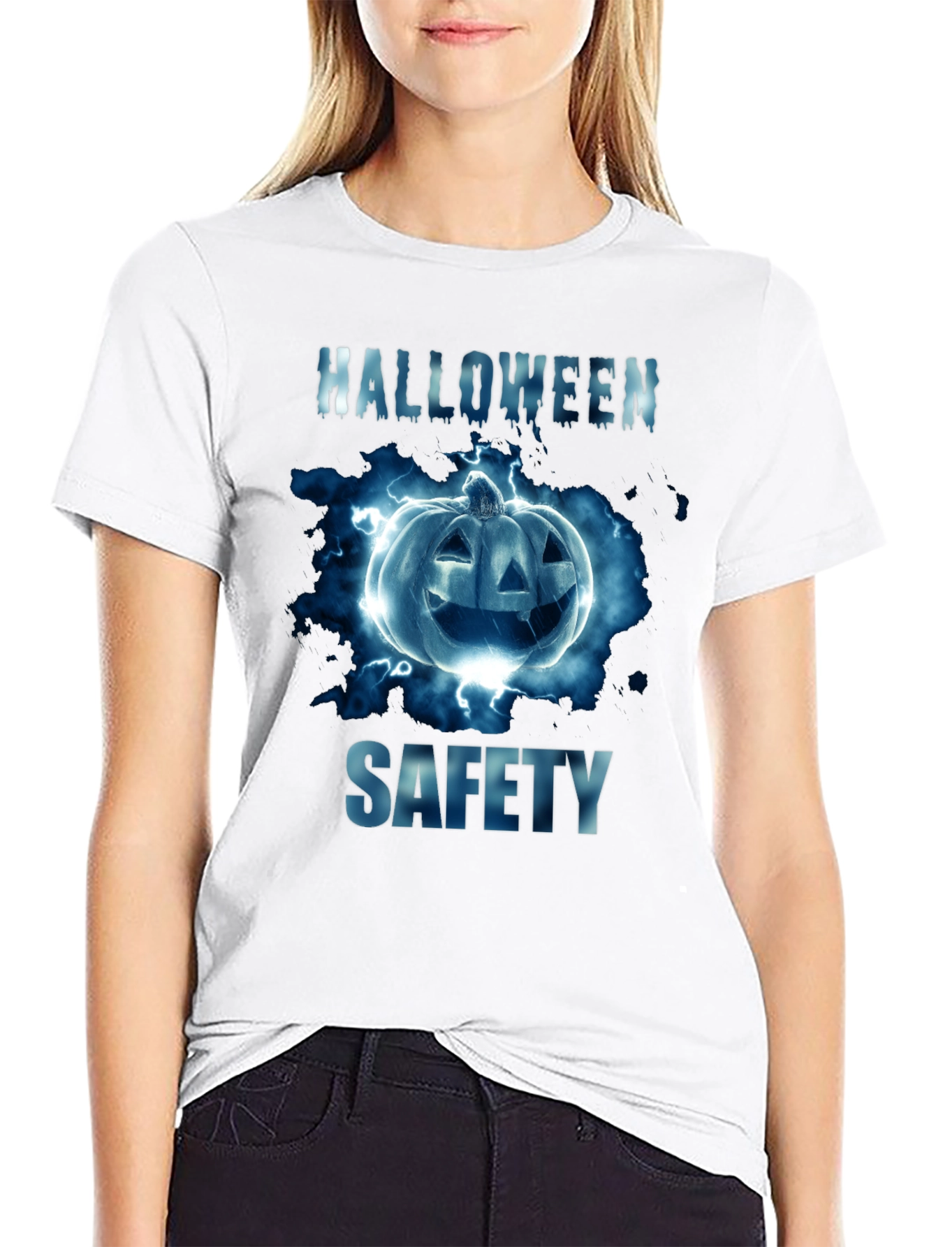 Halloween Safety Pumpkin T-Shirt