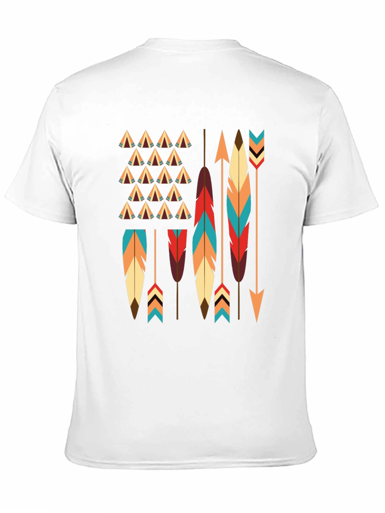 Native American Arrows & Feathers Graphic T-Shirt