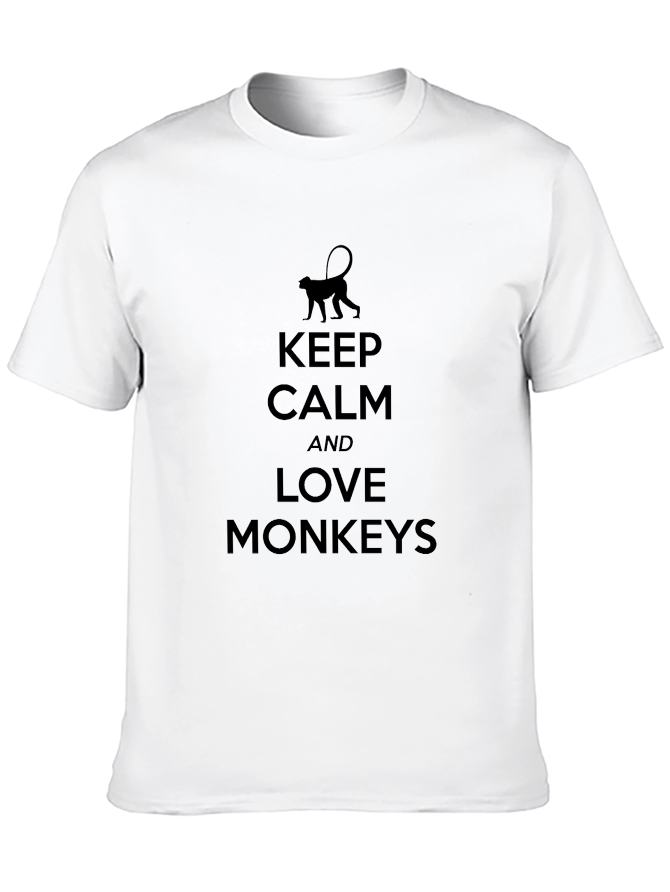 Keep Calm and Love Monkeys T-Shirt - Black