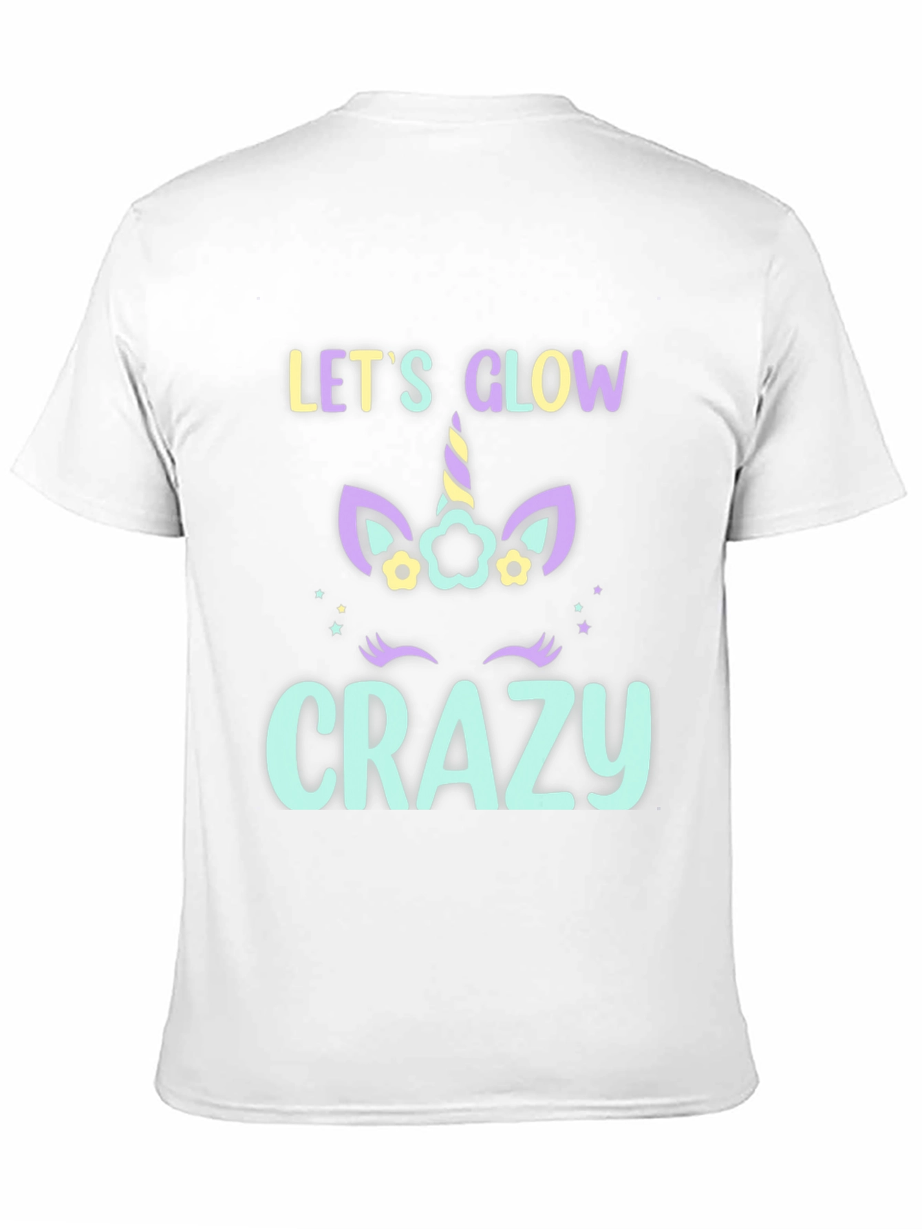 Lets Glow Crazy Unicorn T-Shirt