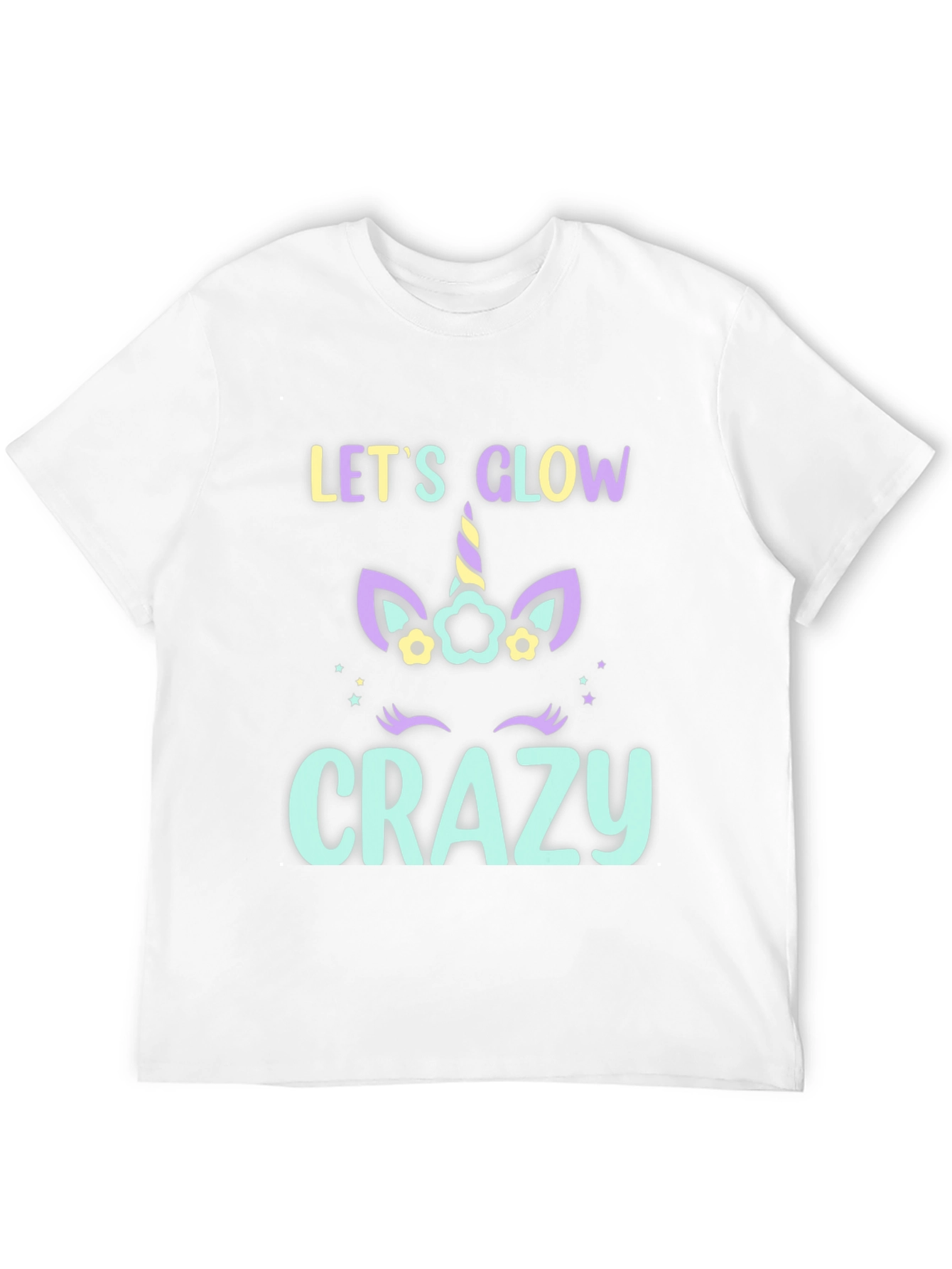 Lets Glow Crazy Unicorn T-Shirt