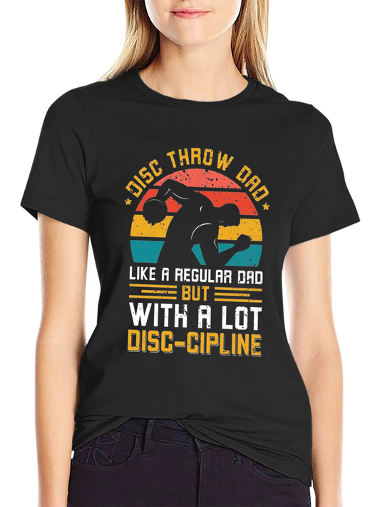 Disc Throw Dad T-Shirt - Funny Fathers Day Tee