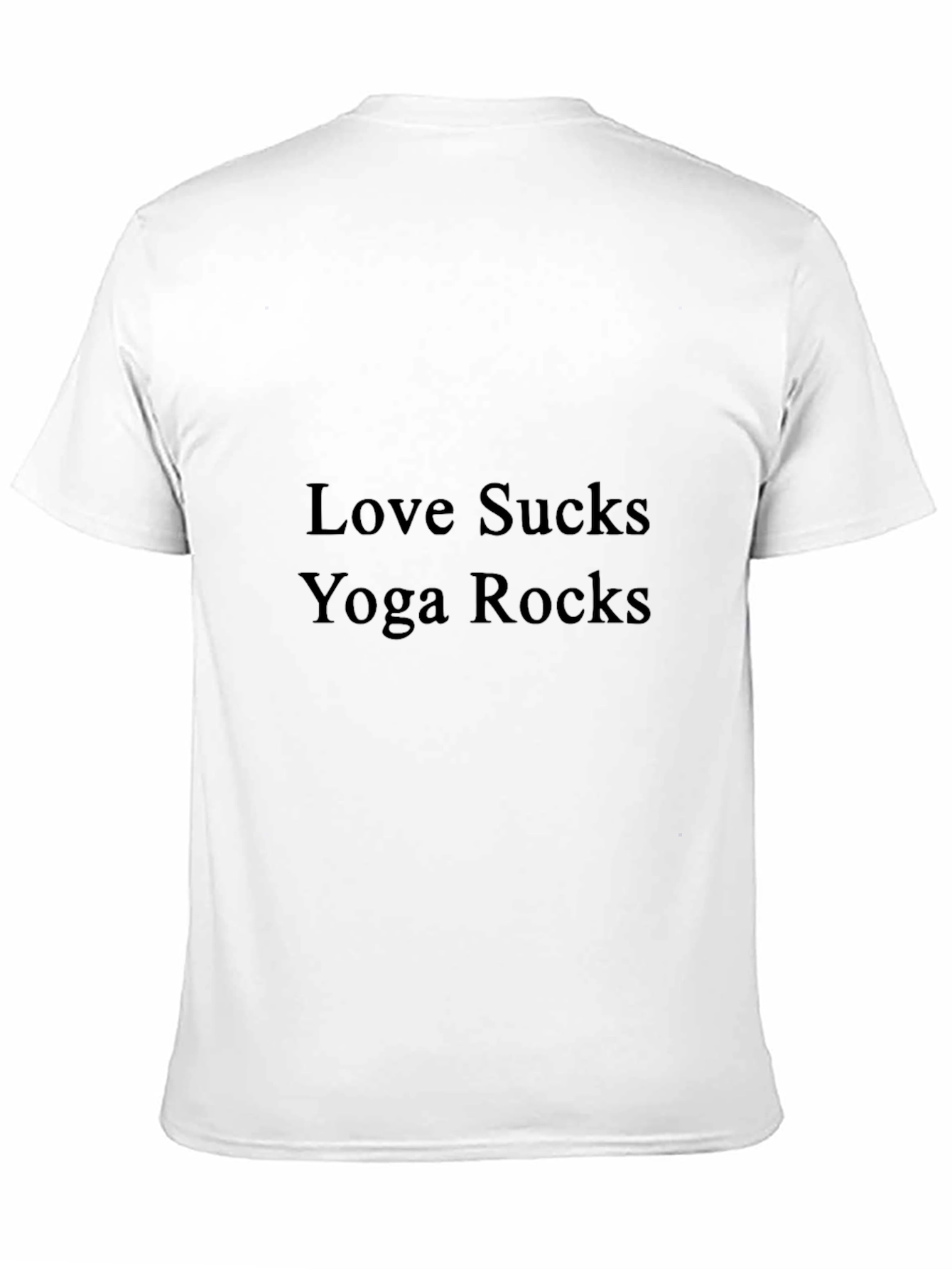 Love Sucks Yoga Rocks Graphic T-Shirt