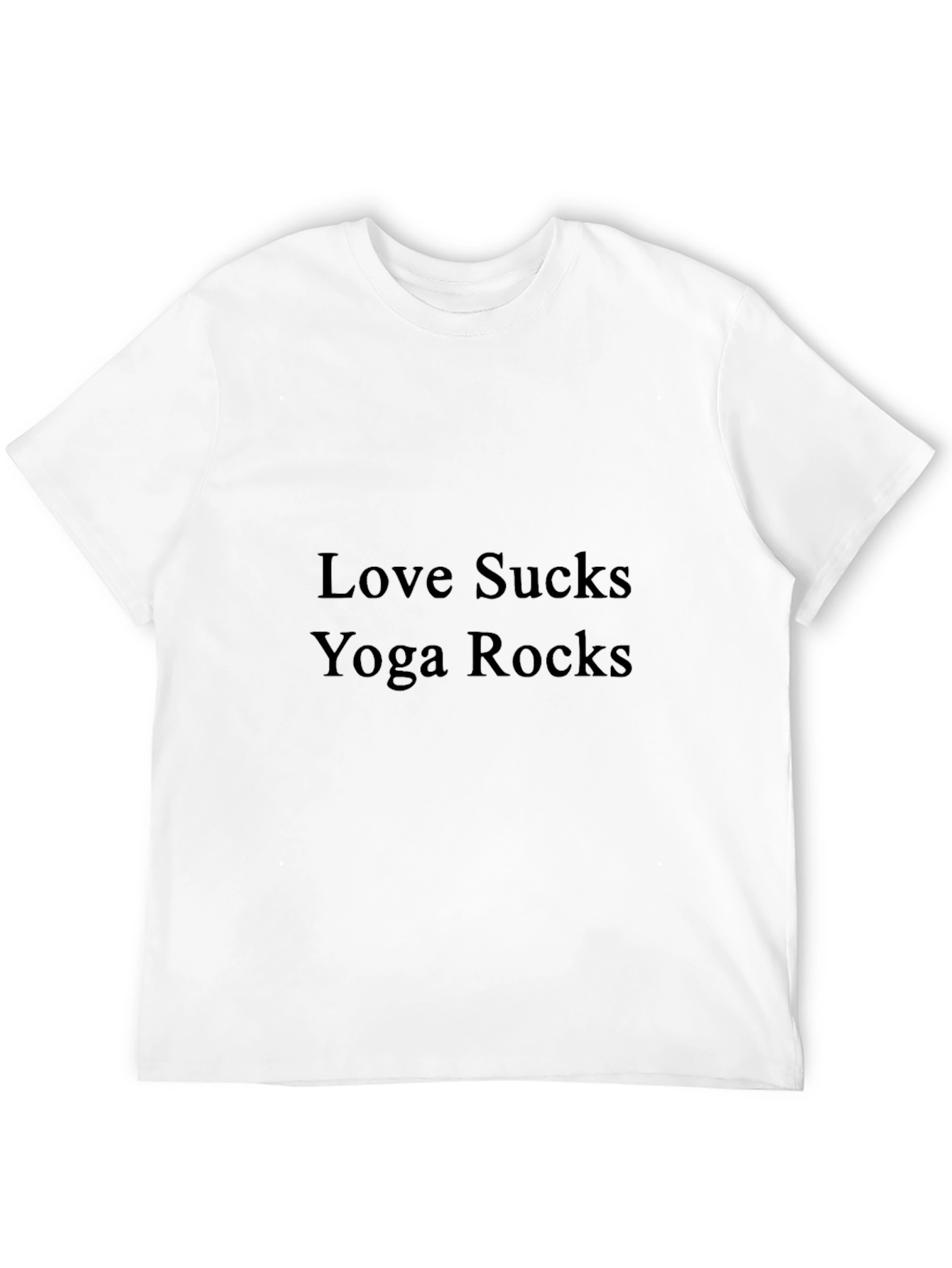 Love Sucks Yoga Rocks Graphic T-Shirt