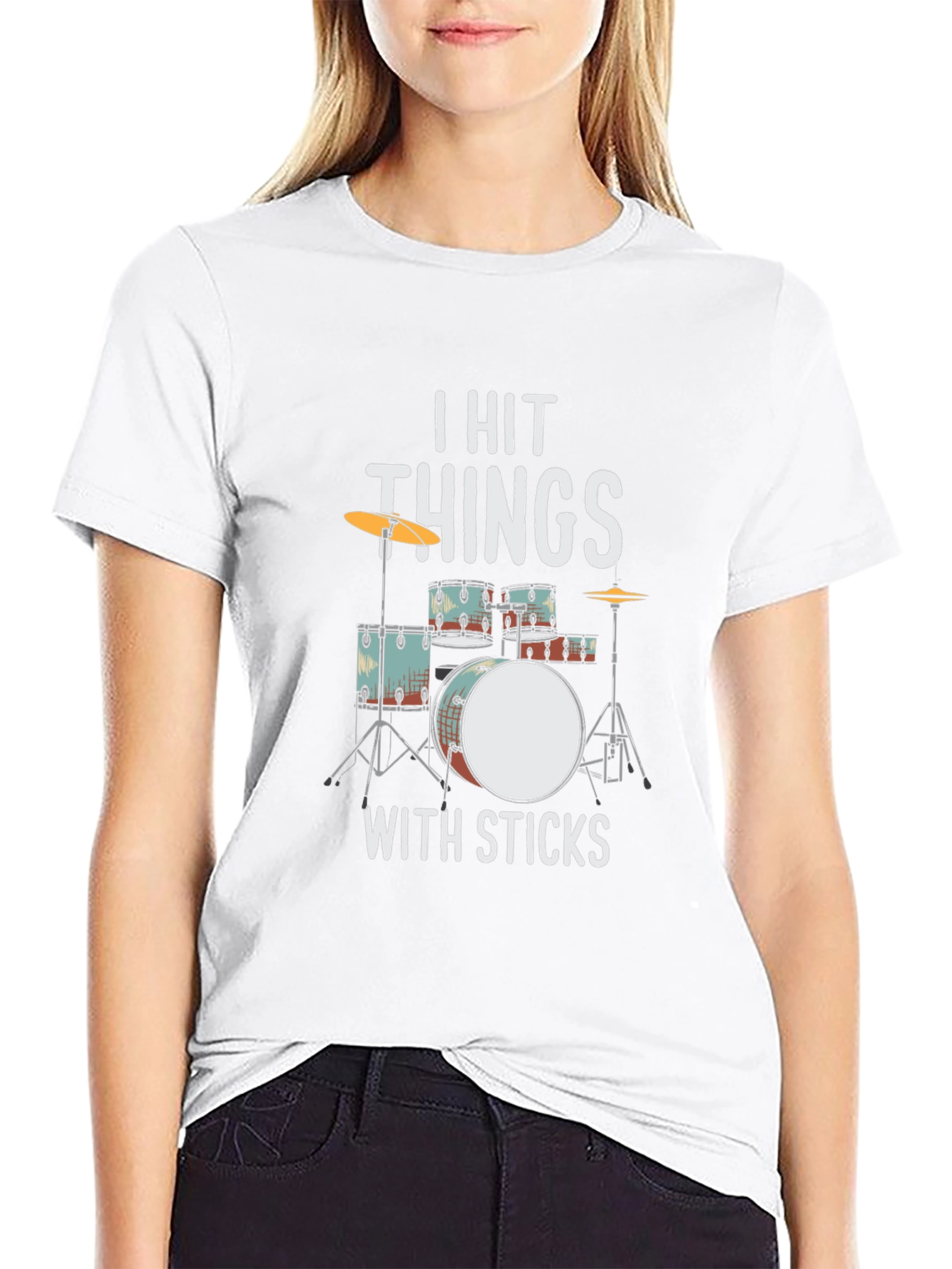 I Hit Things With Sticks Drummer T-Shirt