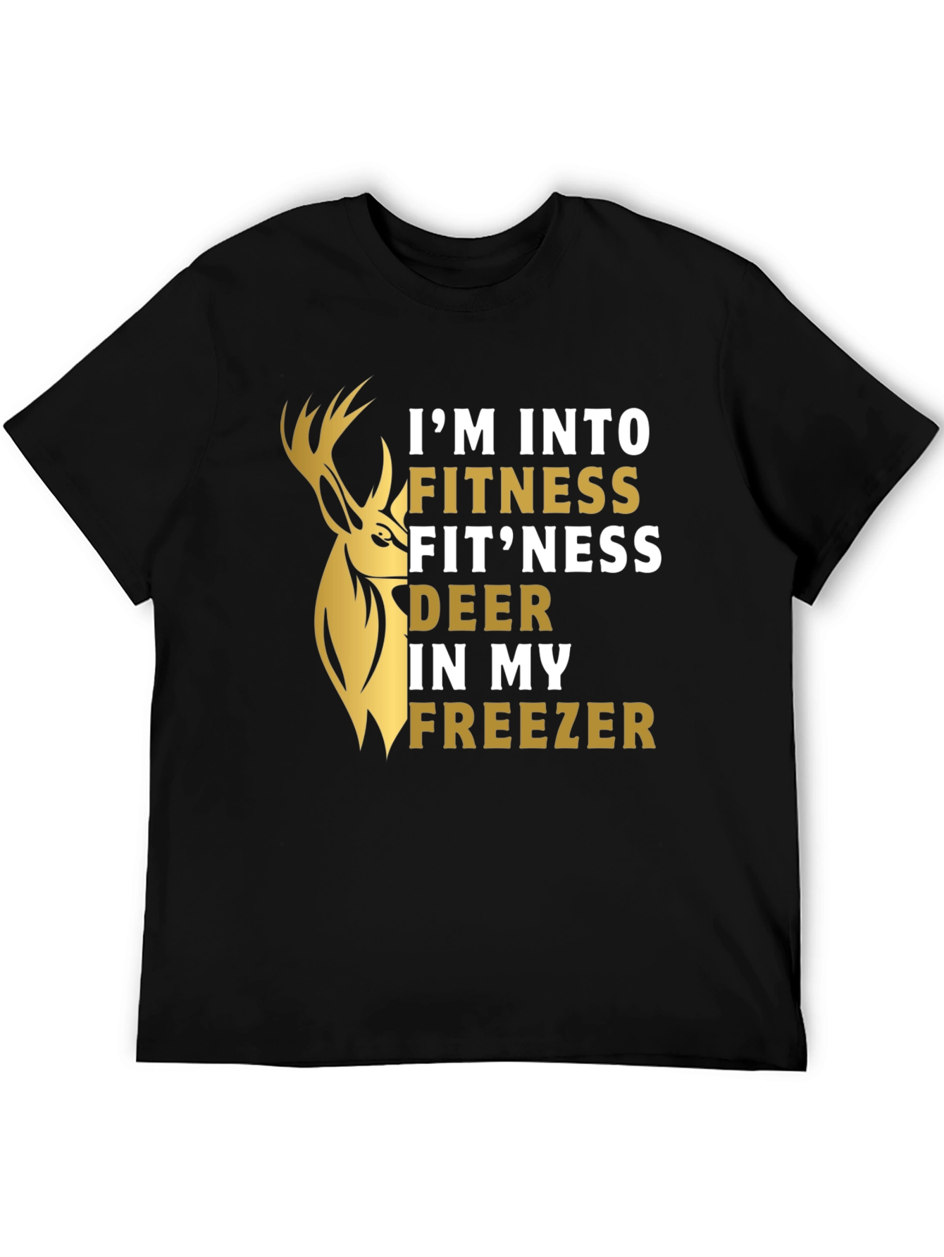 Fitness Fitness Deer Funny Graphic T-Shirt