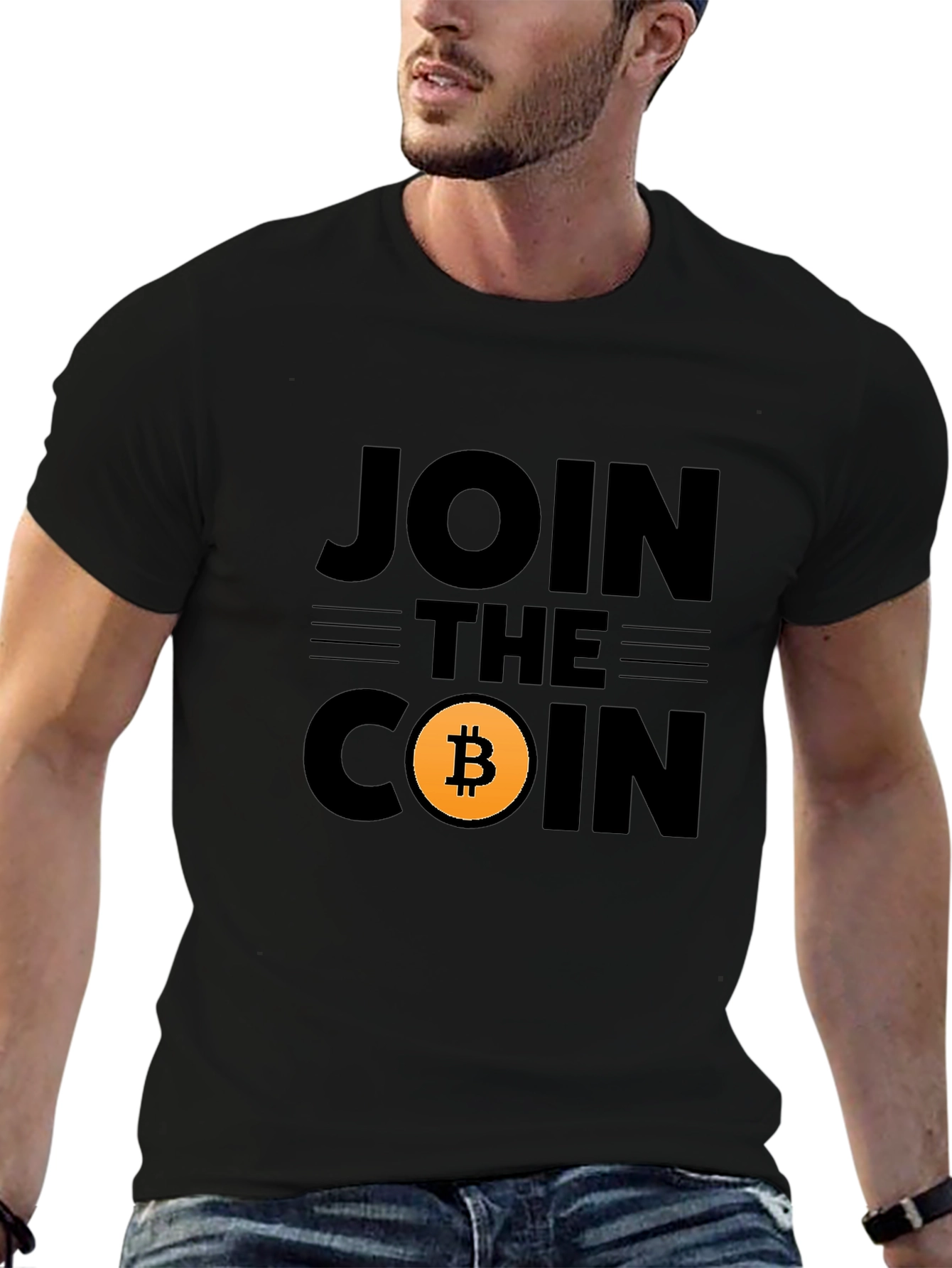 Join The Coin Bitcoin Black T-Shirt