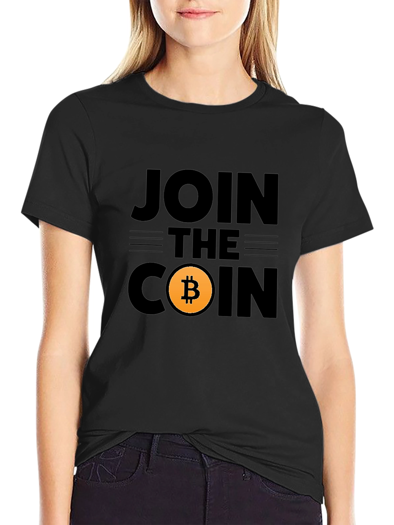 Join The Coin Bitcoin Black T-Shirt