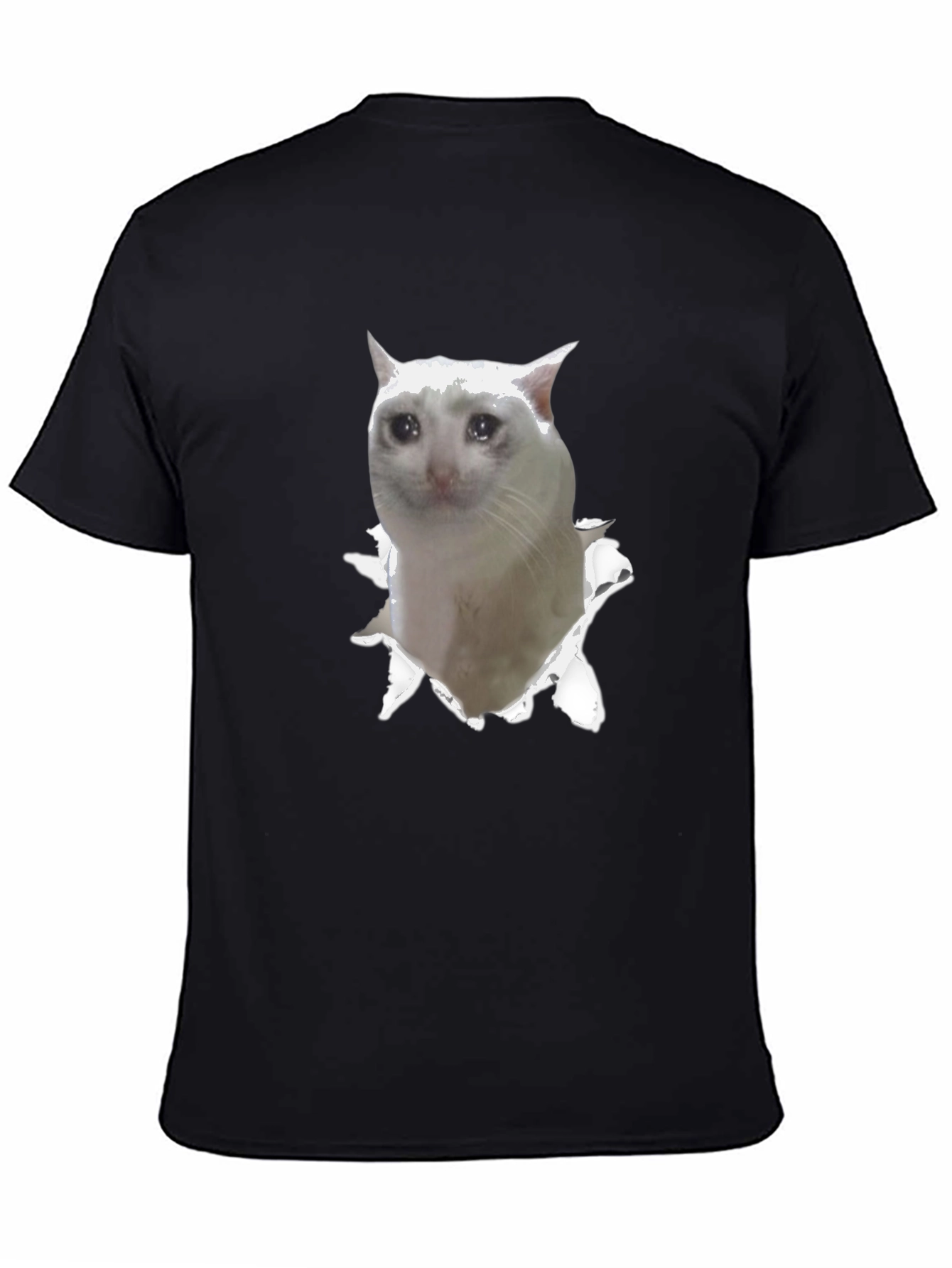 Sad Cat Meme T-Shirt - Funny Viral Tee
