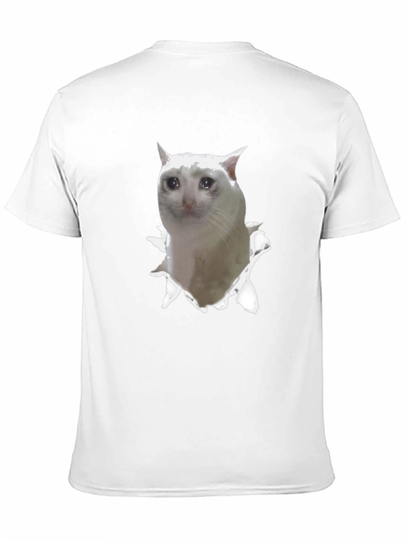 Sad Cat Meme T-Shirt - Funny Viral Tee