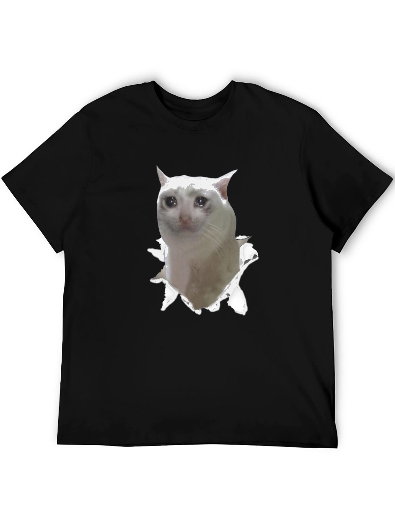 Sad Cat Meme T-Shirt - Funny Viral Tee