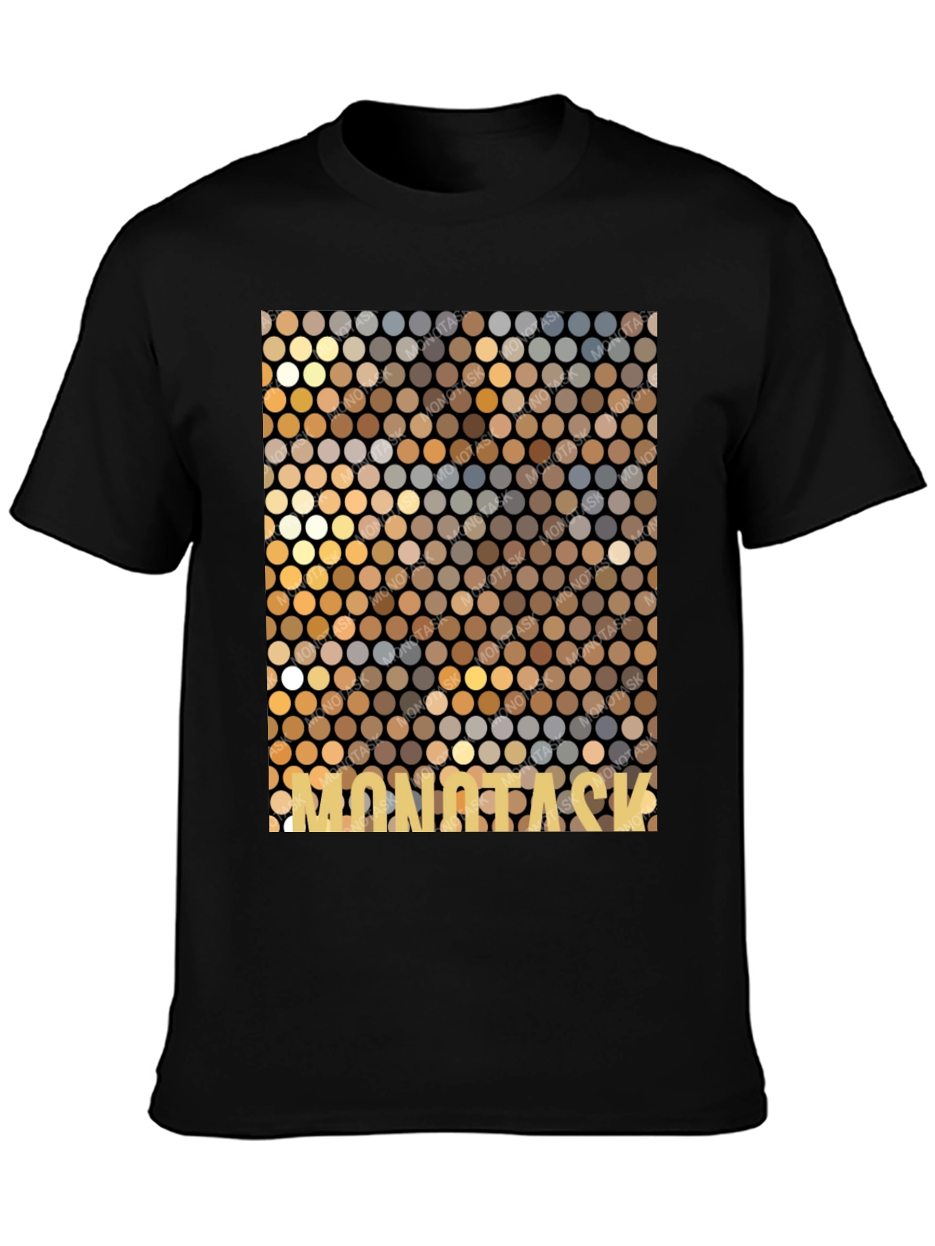 Mosaic Pattern Graphic Tee - MONOTASK