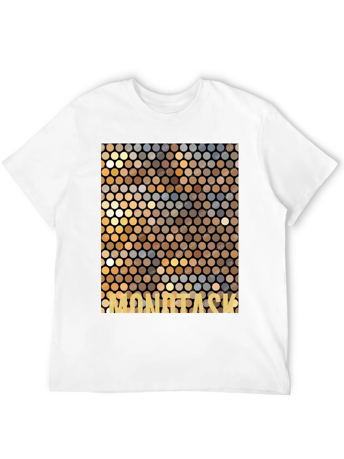Mosaic Pattern Graphic Tee - MONOTASK