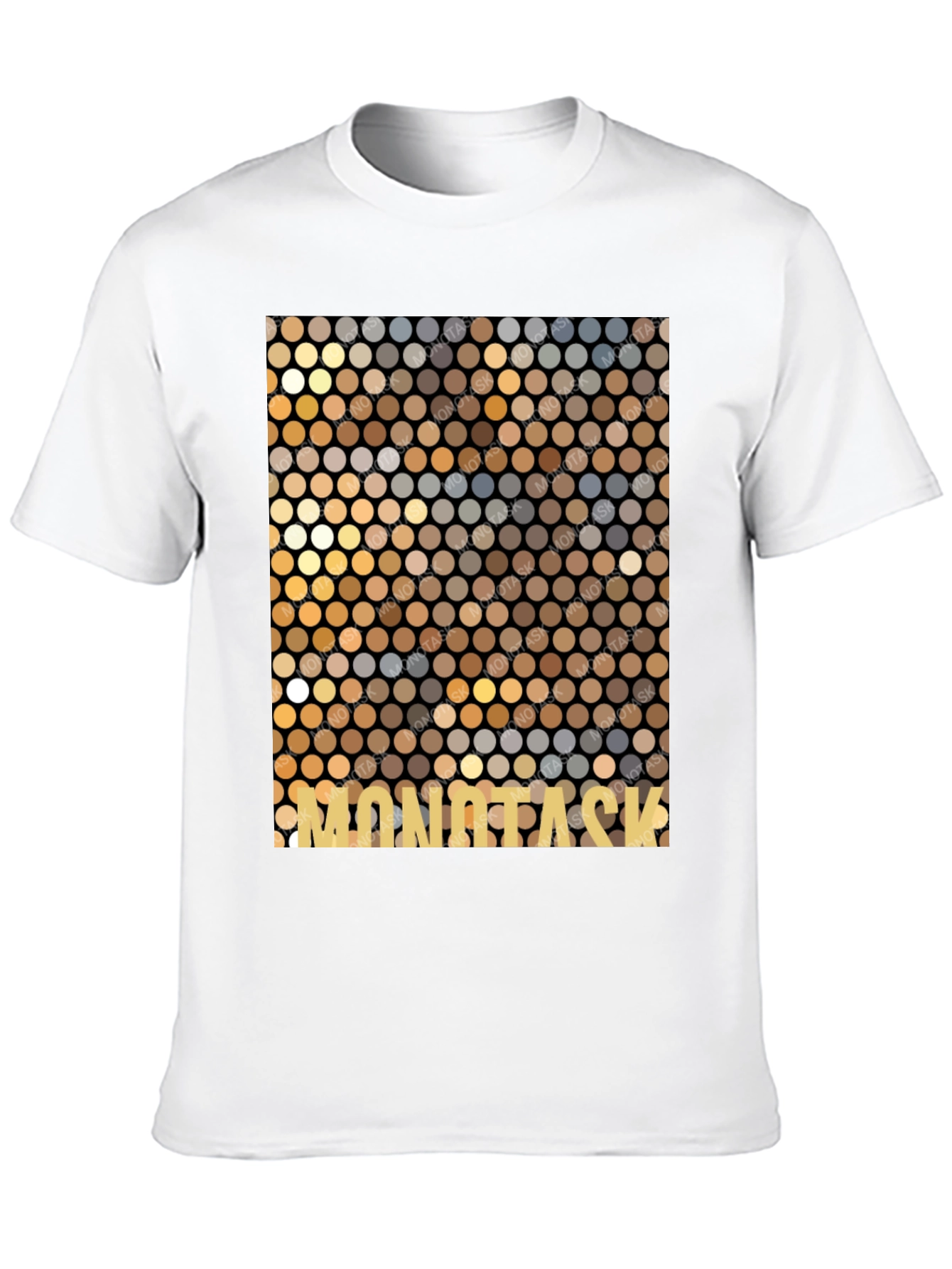 Mosaic Pattern Graphic Tee - MONOTASK