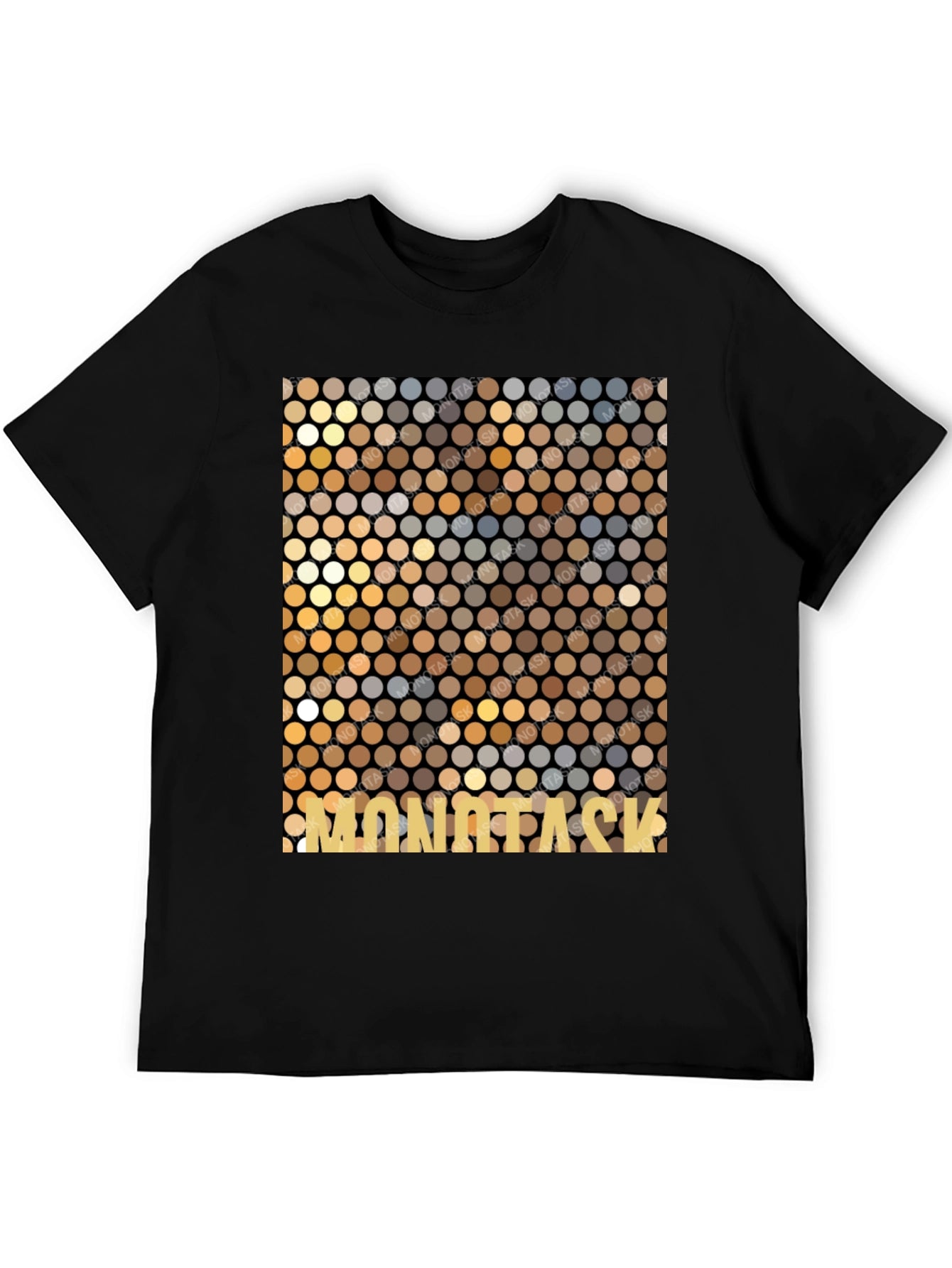 Mosaic Pattern Graphic Tee - MONOTASK