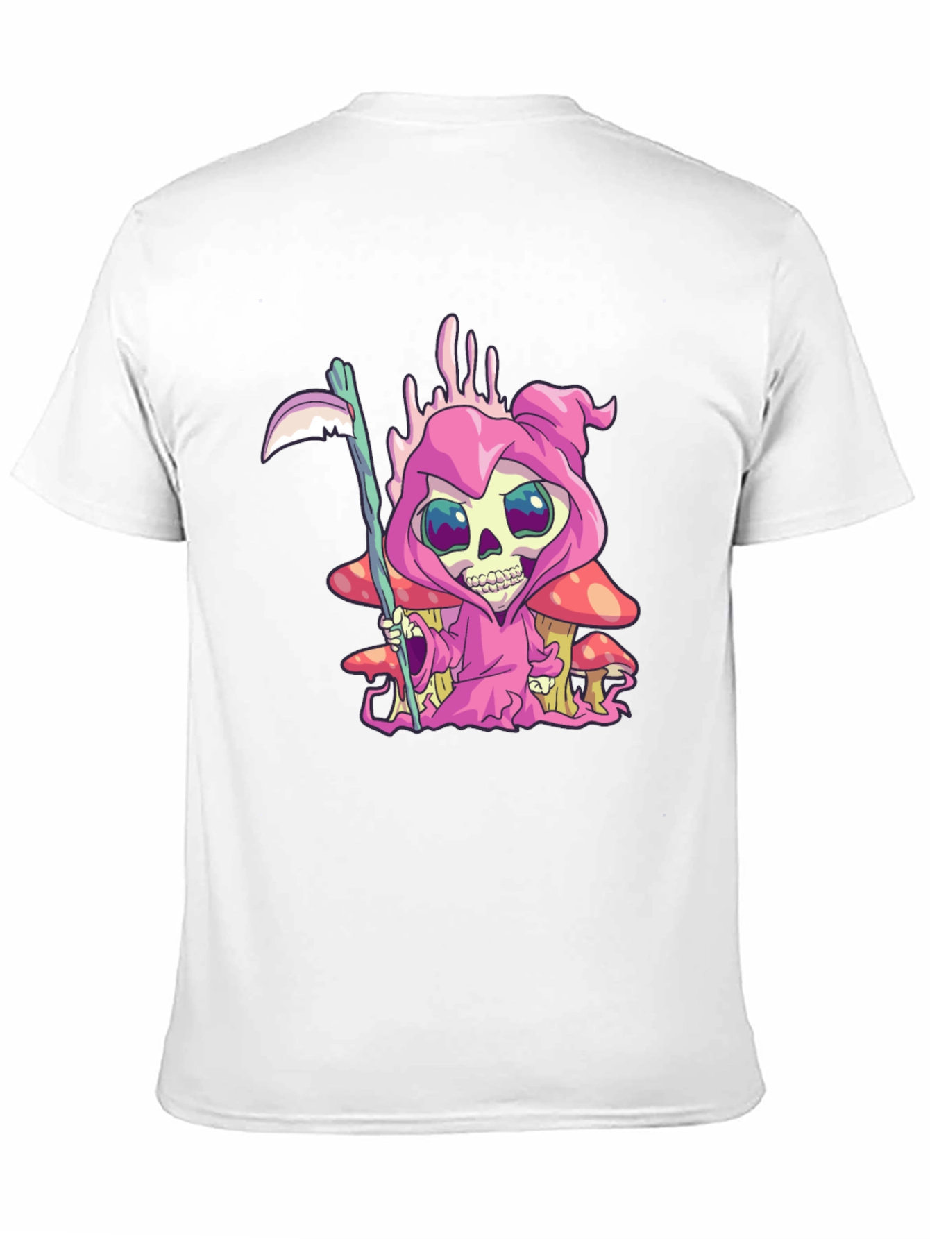 Grim Reaper T-Shirt - Cartoon Skull Design