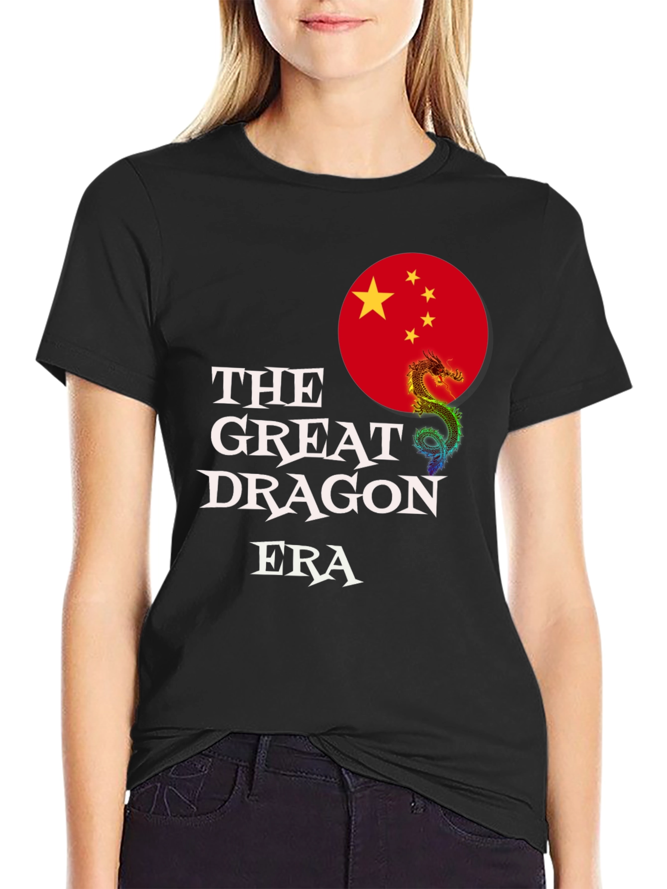 The Great Dragon Era T-Shirt - Black Graphic Tee