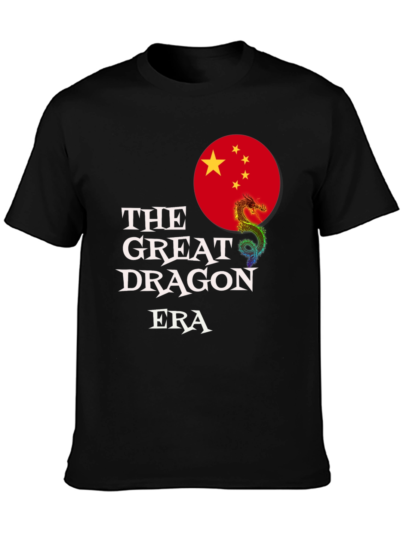 The Great Dragon Era T-Shirt - Black Graphic Tee